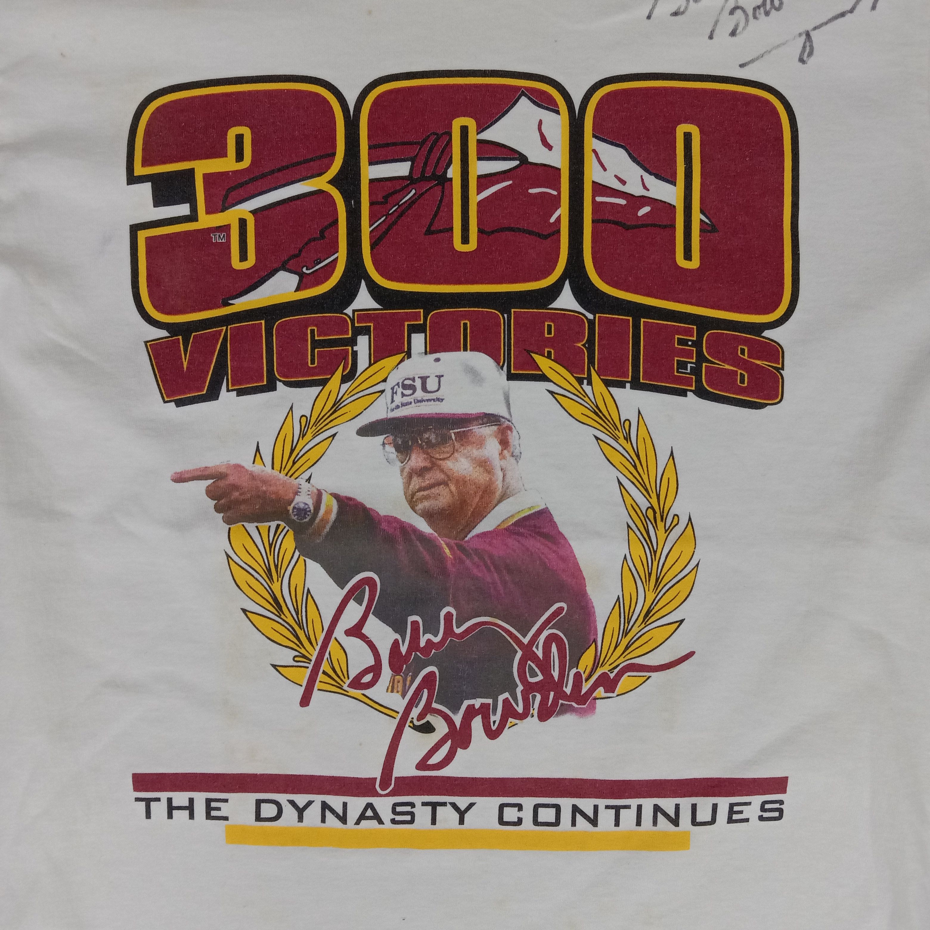 NFL × Vintage Boby Bowben 300 Victories Football Coach Tshirt Size US M / EU 48-50 / 2 - 2 Thumbnail