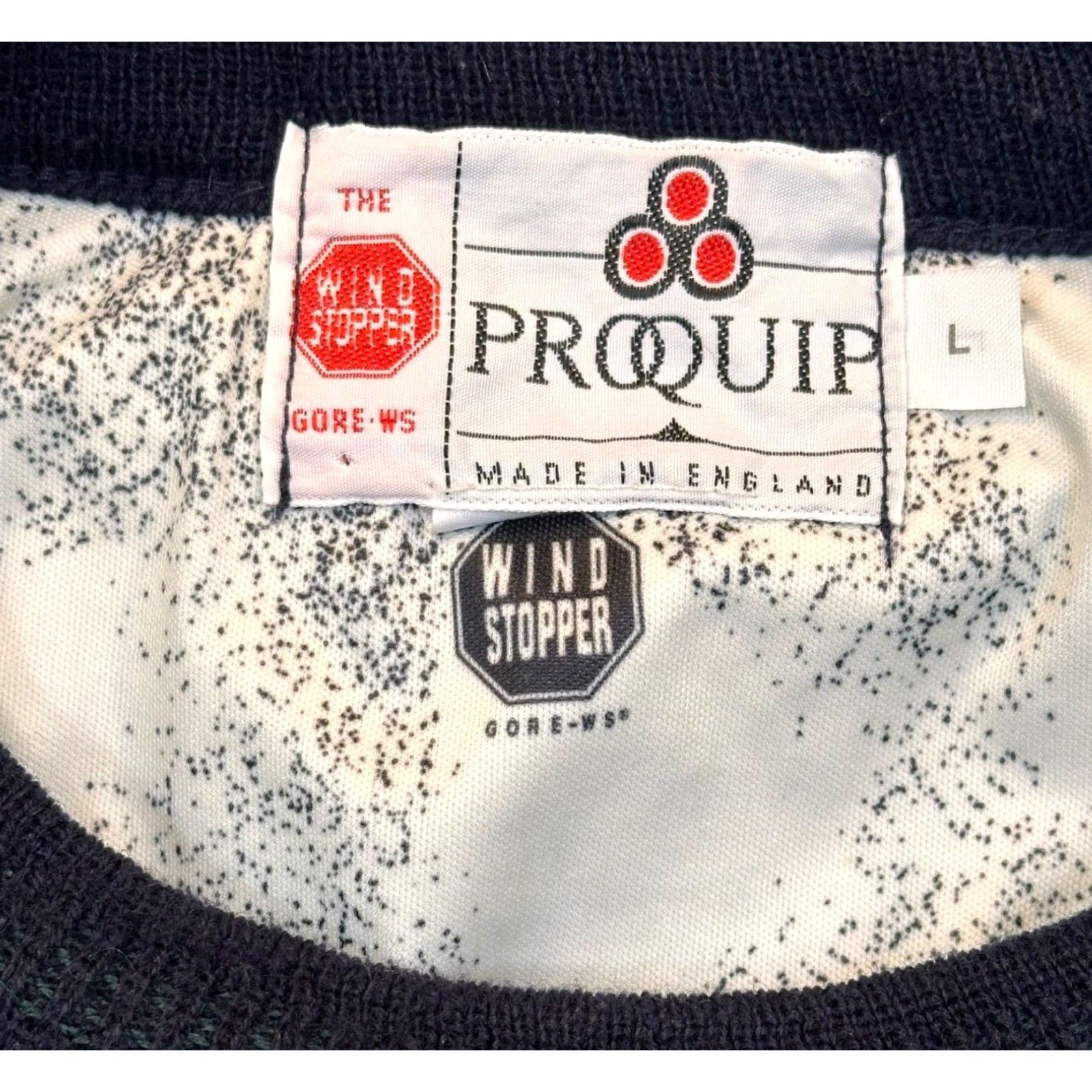 Vintage VINTAGE ProQuip Wind Stopper Golf Sweater Wool Gore-WS Lined Plaid Mens Large Size US L / EU 52-54 / 3 - 4 Thumbnail