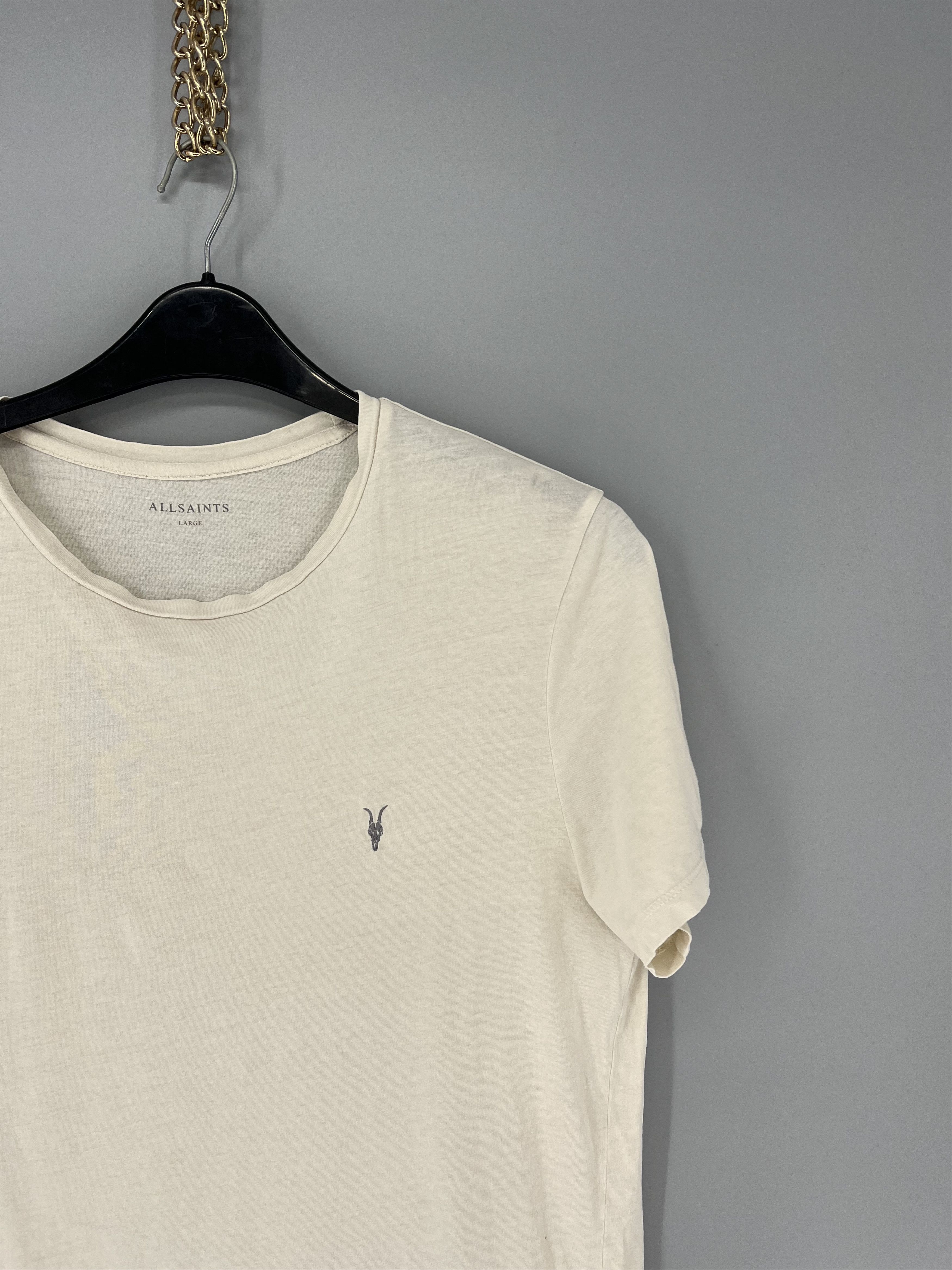 Allsaints Vintage Basic Allsaints Mini Logo Basic Tee Old Money Size US L / EU 52-54 / 3 - 4 Thumbnail