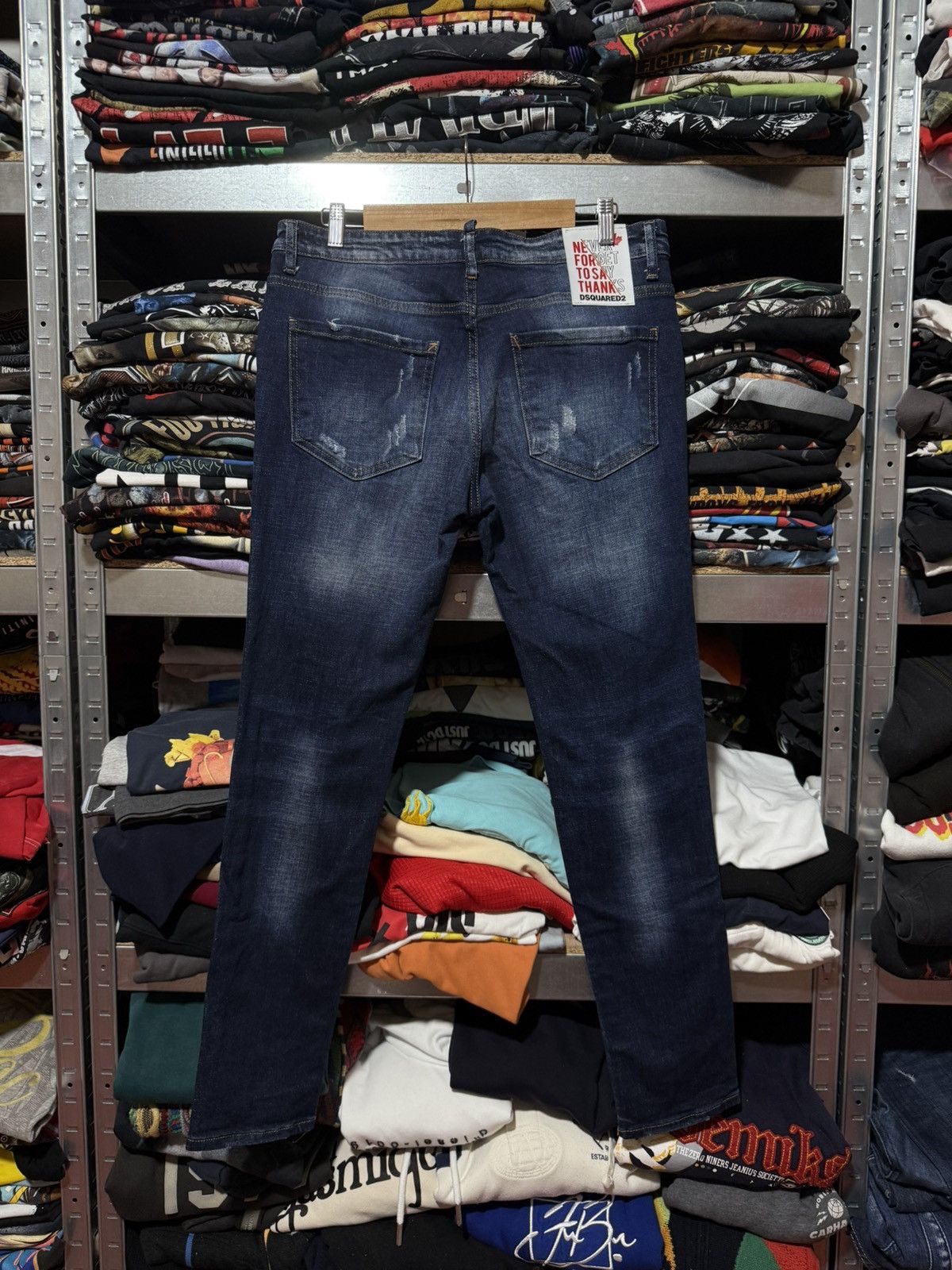 Dsquared2 Rare Luxury Dsquared2 Distressed Denim Navy Jeans Y2K Hype Size US 32 / EU 48 - 2 Thumbnail