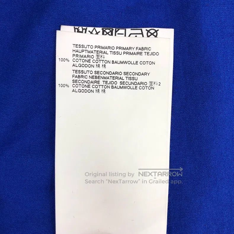 Maison Margiela Maison Margiela Dark blue tie-dyed printed cotton round-ne Size US S / EU 44-46 / 1 - 7 Thumbnail