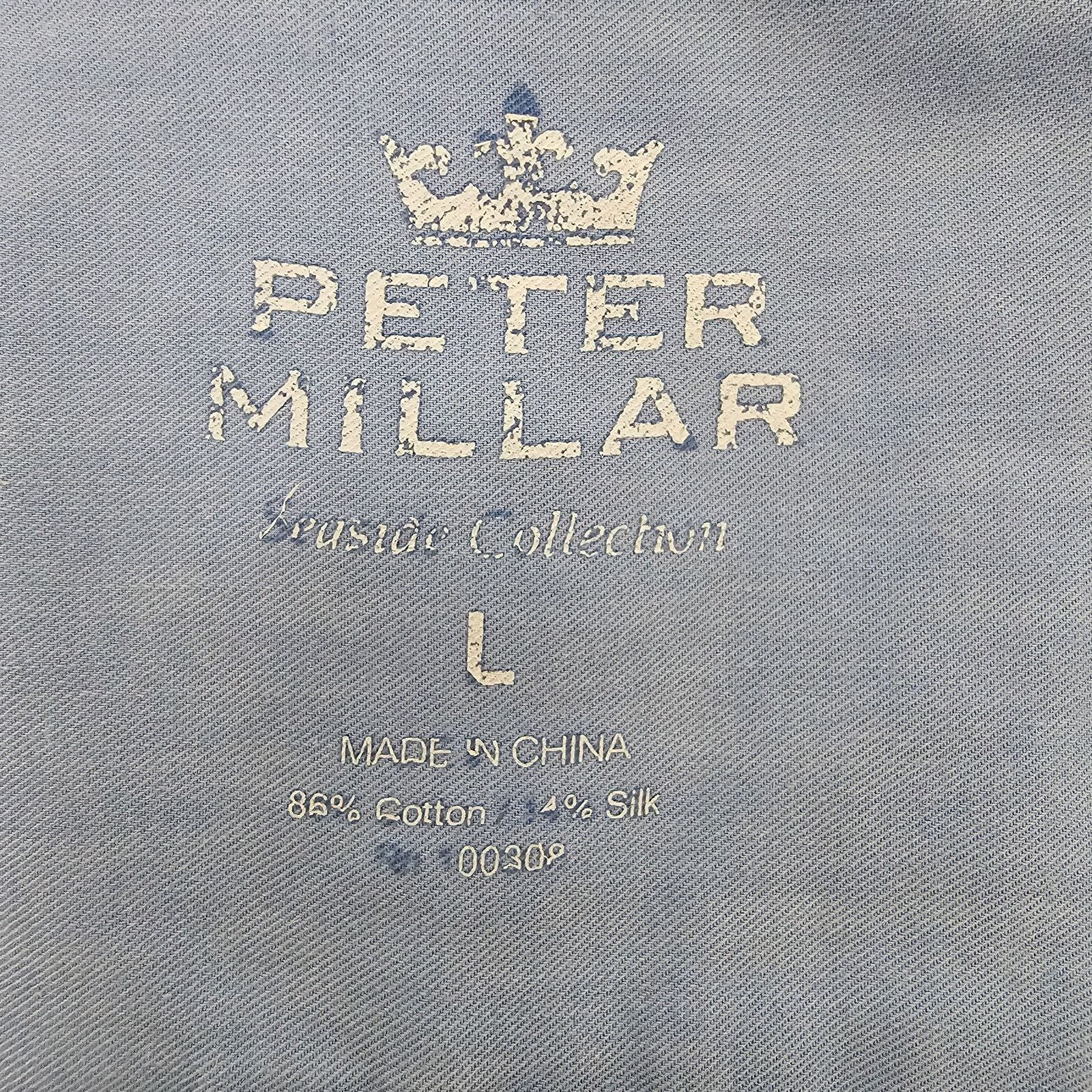 Peter Millar PETER MILLAR Seaside Washed Solid Sport Shirt Silk Cotton SS Size US L / EU 52-54 / 3 - 9 Thumbnail