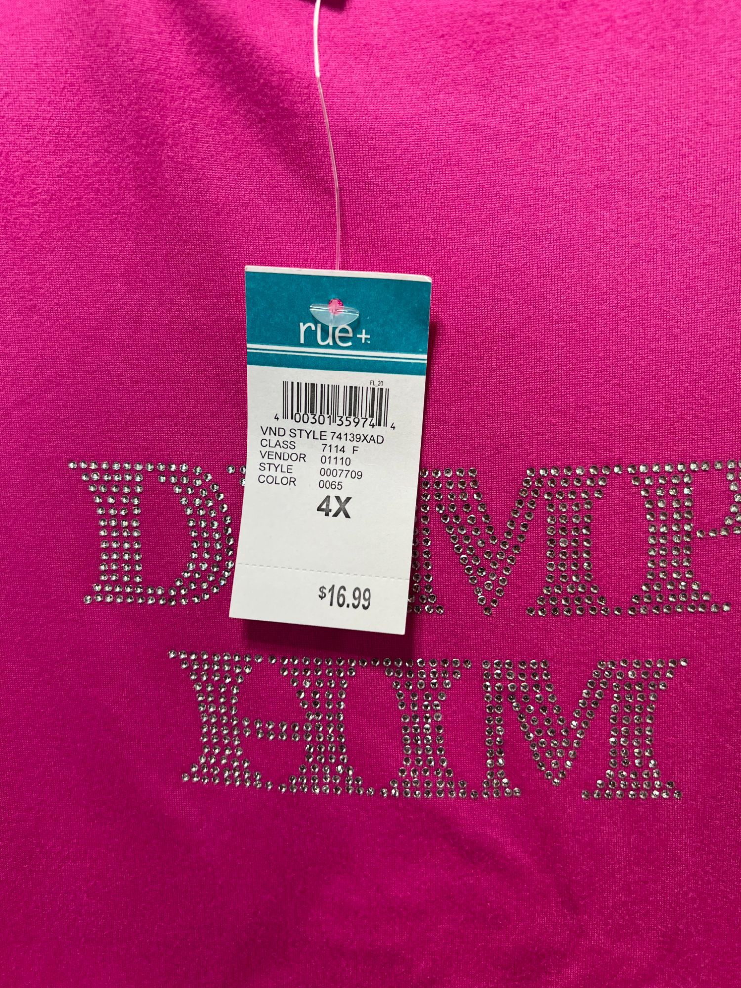 Other Rue + - Women's Adults Short Sleeves T-Shirt - Graphic Tee - Size 4XL / US 24-26 - 7 Thumbnail