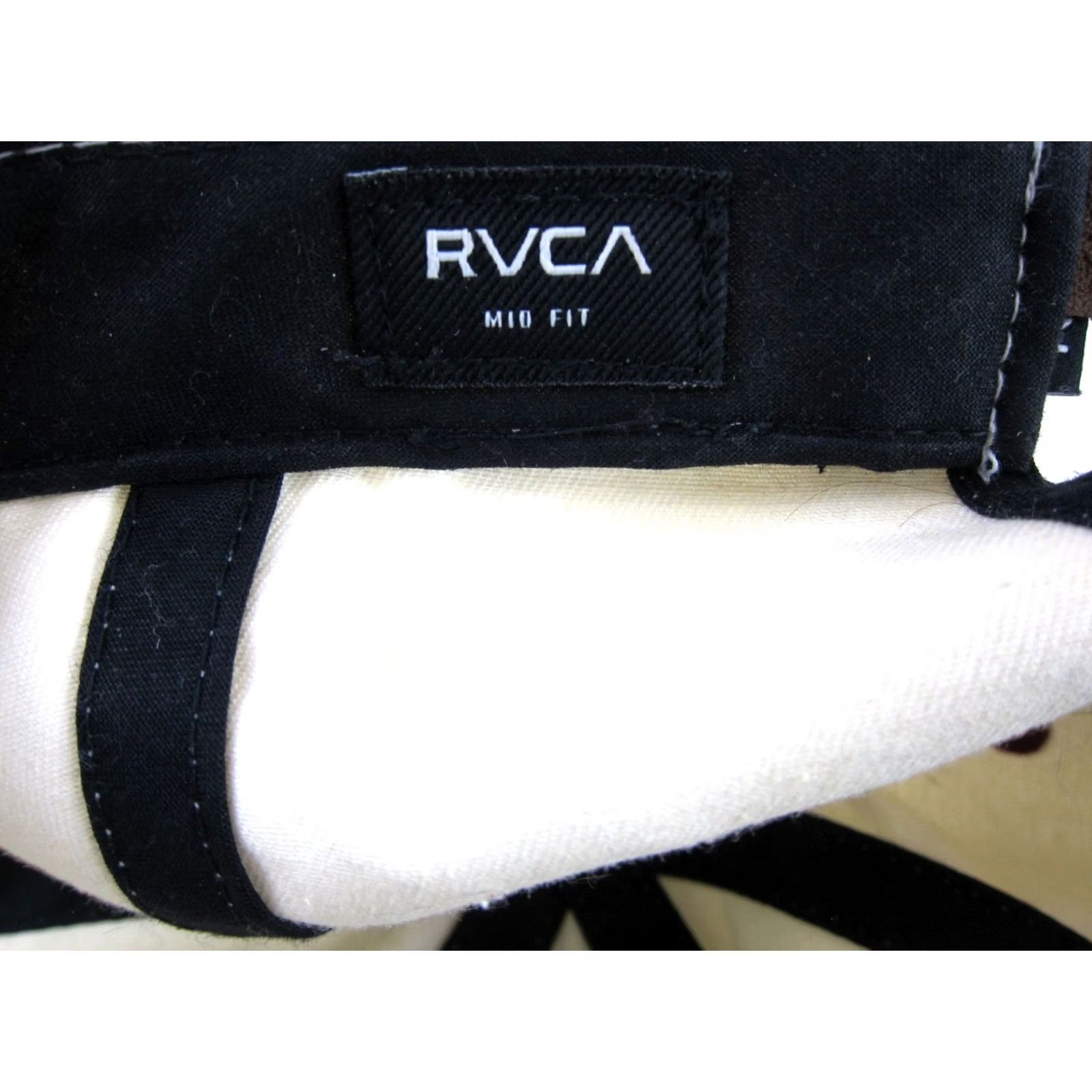RVCA Vintage RVCA VA All The Way Red Canvas Brown Leather Strap Baseball Hat Size ONE SIZE - 7 Thumbnail