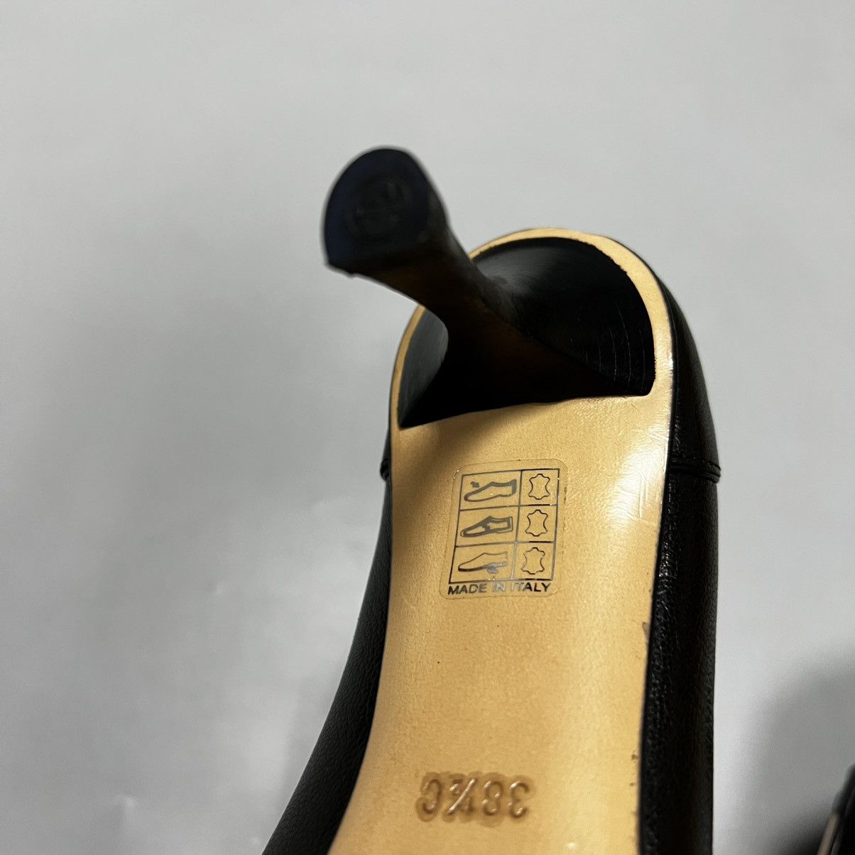 Gucci Gucci Black Pumps Leather Luxury Size US 7.5 / IT 37.5 - 22 Thumbnail