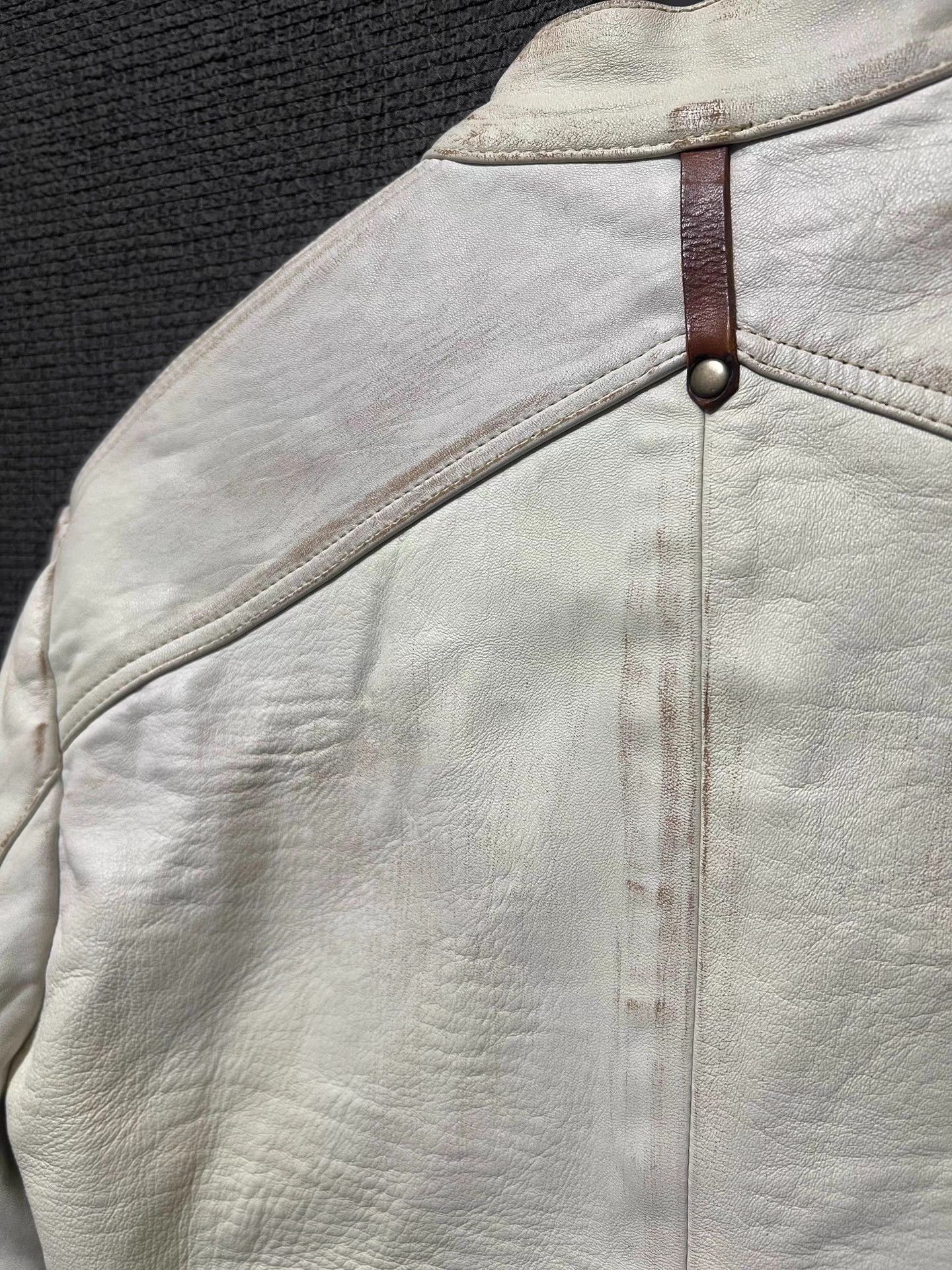 Isaac Sellam Experience white leather jacket