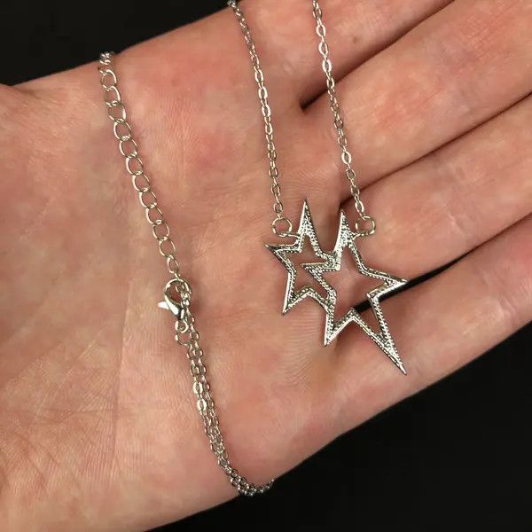 VIBE Crystal Star Necklace Pop Chain Jewelry Size ONE SIZE - 6 Thumbnail