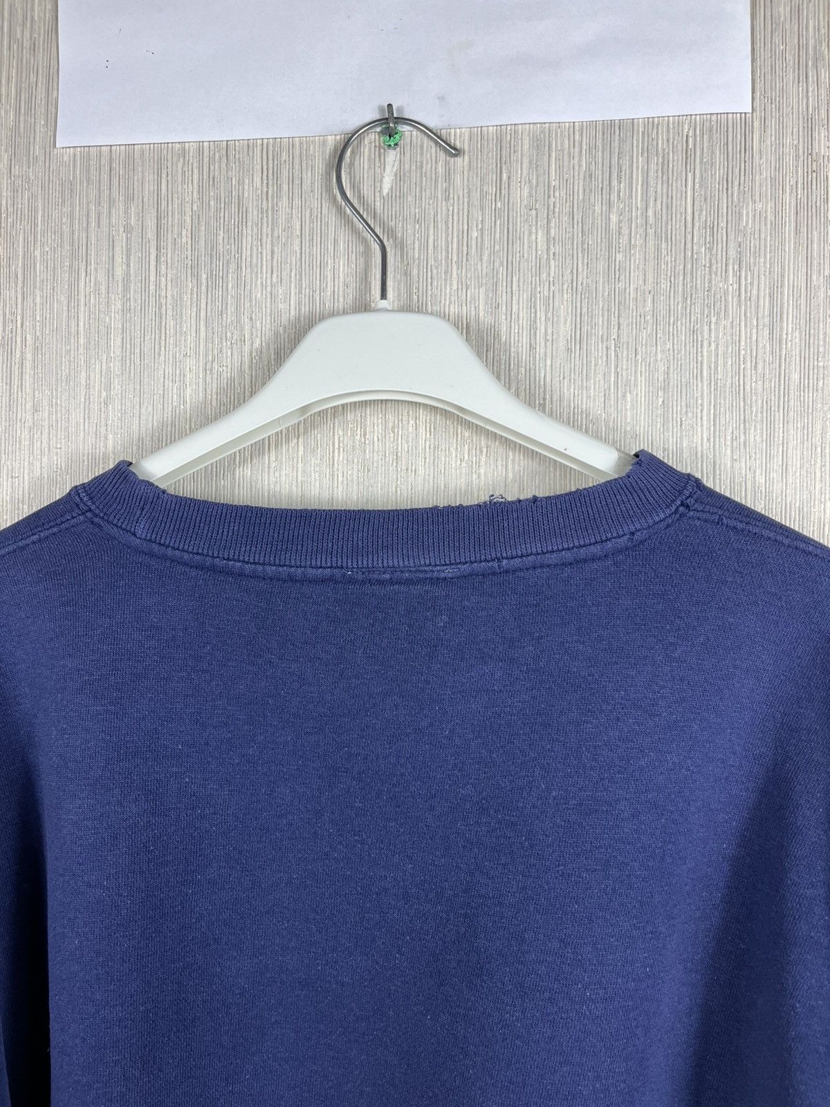 Stussy Vintage 80s Stussy basic chest logo navy distressed crewneck Size US M / EU 48-50 / 2 - 21 Thumbnail