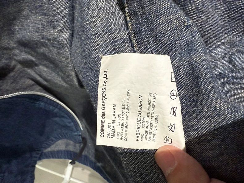 Comme des Garcons Comme Des Garcons Denim Hooded Jacket Size M / US 6-8 / IT 42-44 - 6 Thumbnail