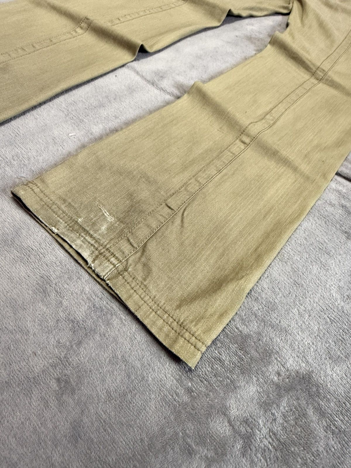 Tornado Mart Tornado Mart Panelling Utility Tactical Cargo Flared Pants Size US 32 / EU 48 - 16 Thumbnail