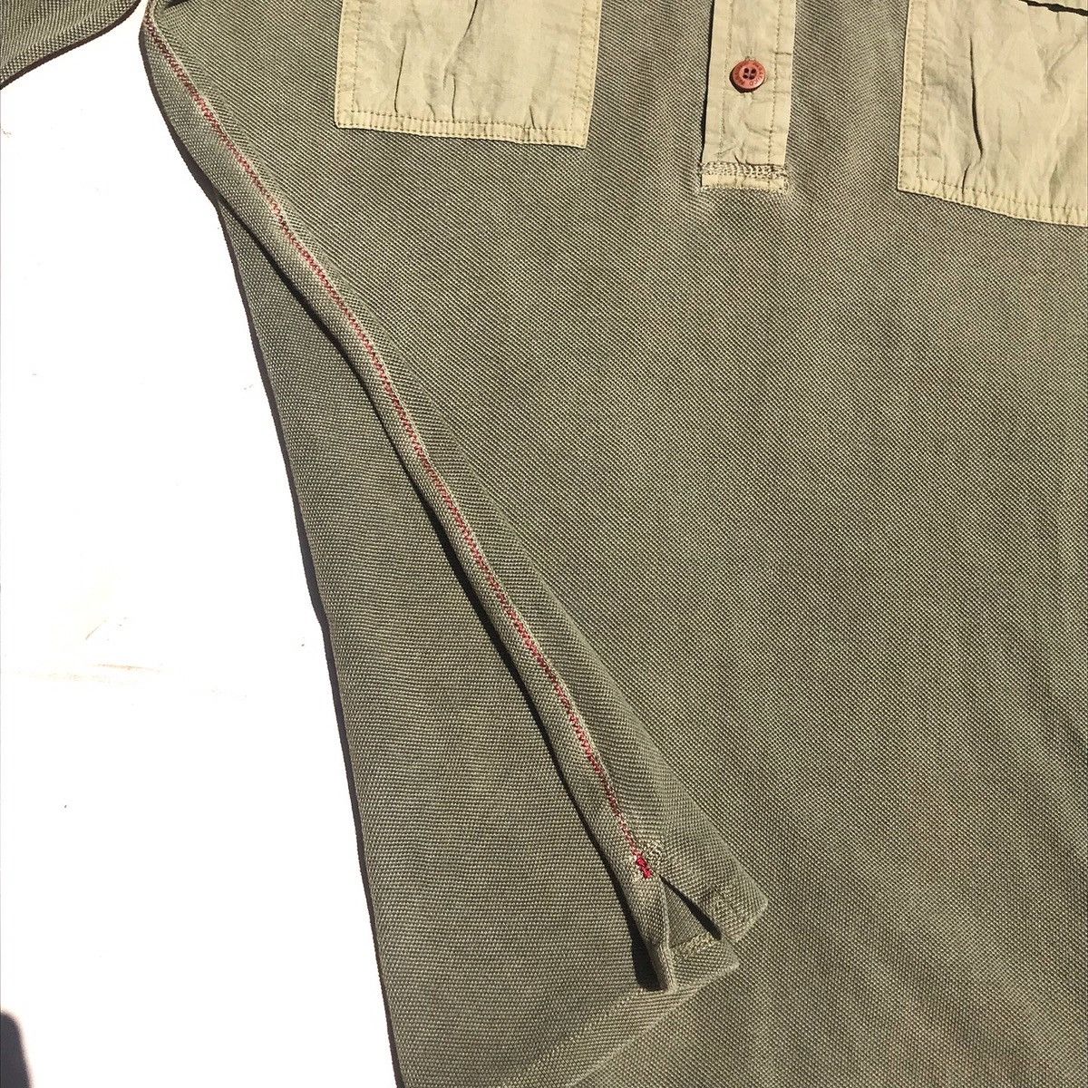 Parasuco × Vintage Parasuco Parabuco japan Denim Green long sleeve canvas polo Size US L / EU 52-54 / 3 - 2 Thumbnail