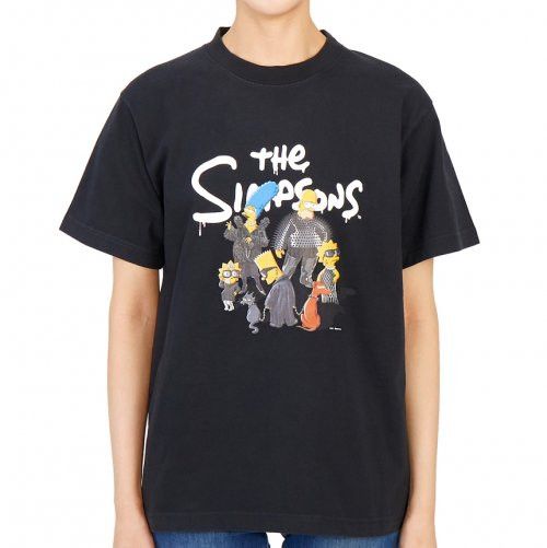 image of Balenciaga O1S1Rm0224 Small Fit T-Shirt In Black, Women's (Size Large)