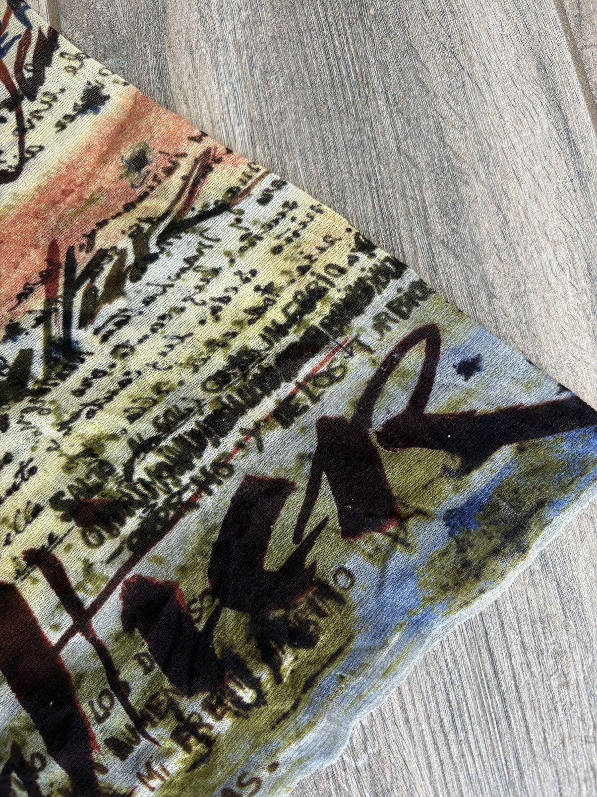 Jean Paul Gaultier Jean Paul Gaultier SS 1998 Calligraphy Handwriting Mesh Top Size S / US 4 / IT 40 - 11 Thumbnail