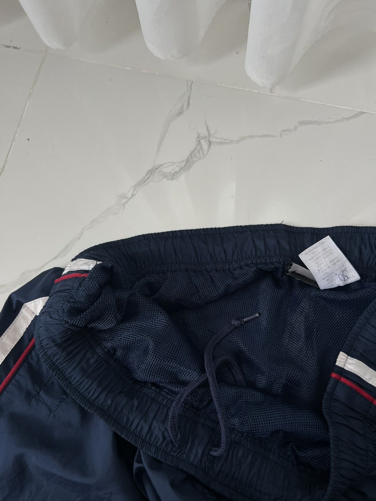 Nike × Vintage 90’s NIKE BAGGY SWOOSH LOGO Y2K TRACK PANTS DRILL Size US 34 / EU 50 - 5 Thumbnail