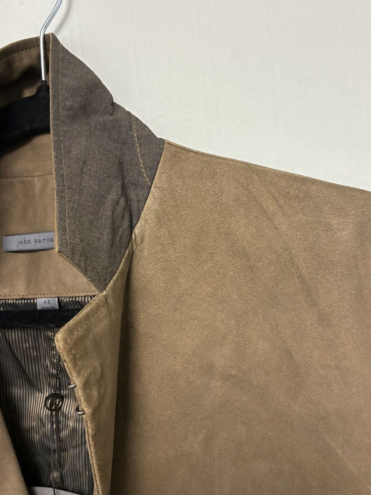 John Varvatos Suede Hook and Bar Jacket EU 48 USA 38 Size US M / EU 48-50 / 2 - 10 Thumbnail