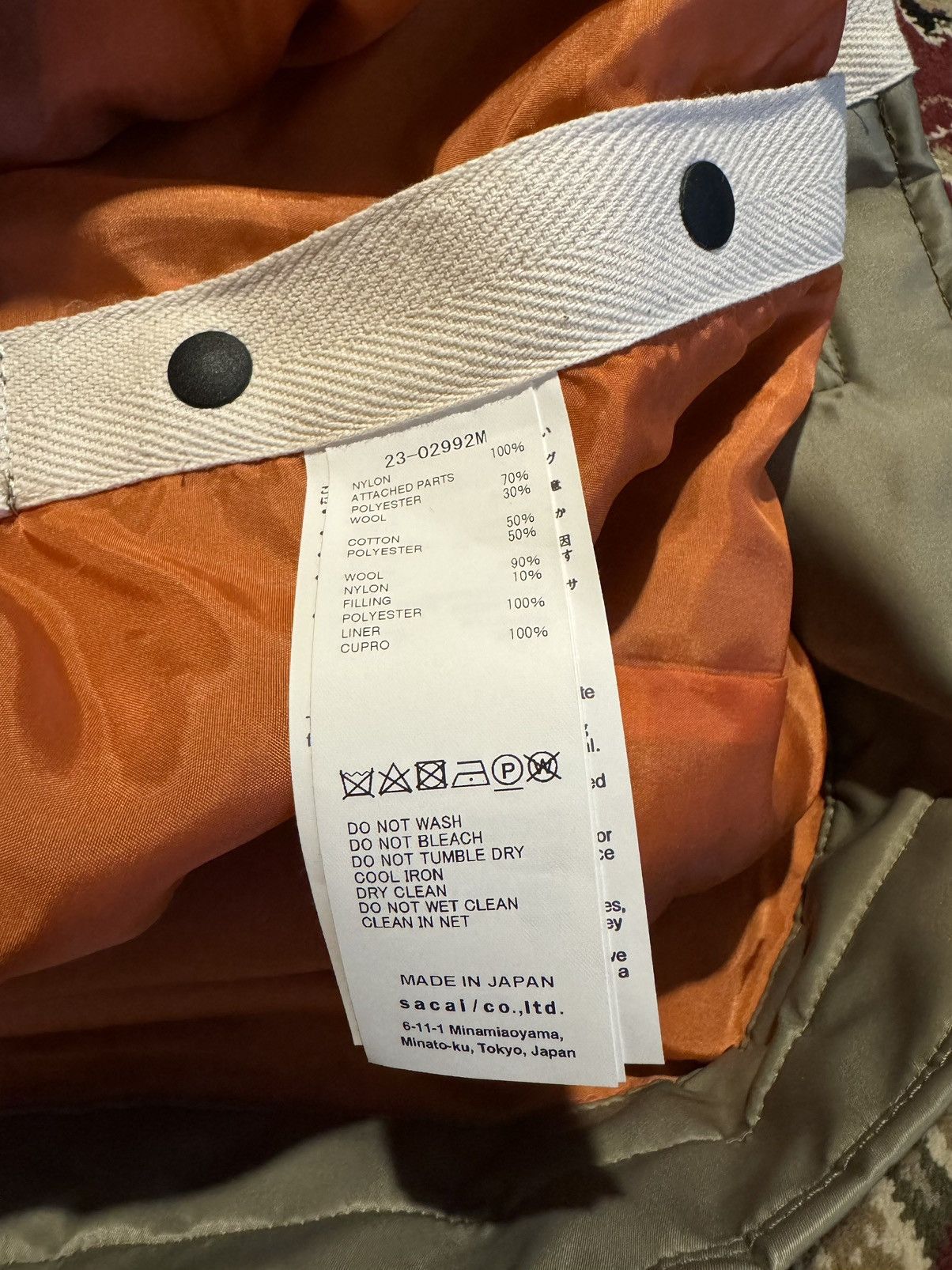 Sacai Sacai Nylon Twill Blouson 23-02992M Size US S / EU 44-46 / 1 - 4 Thumbnail
