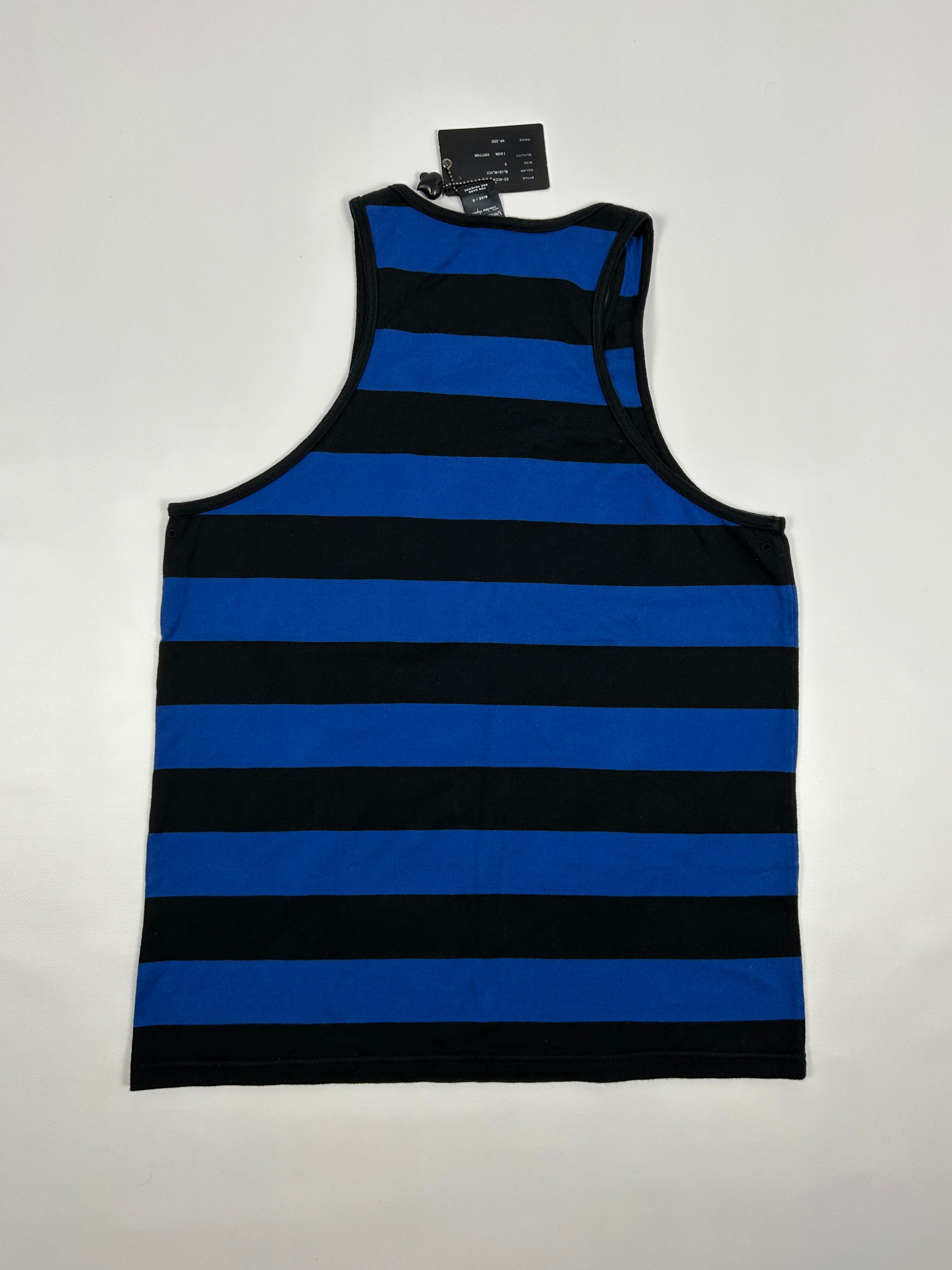 Number (N)ine N(N) SS2003 touch me i'm sick striped tank top Size US L / EU 52-54 / 3 - 2 Thumbnail