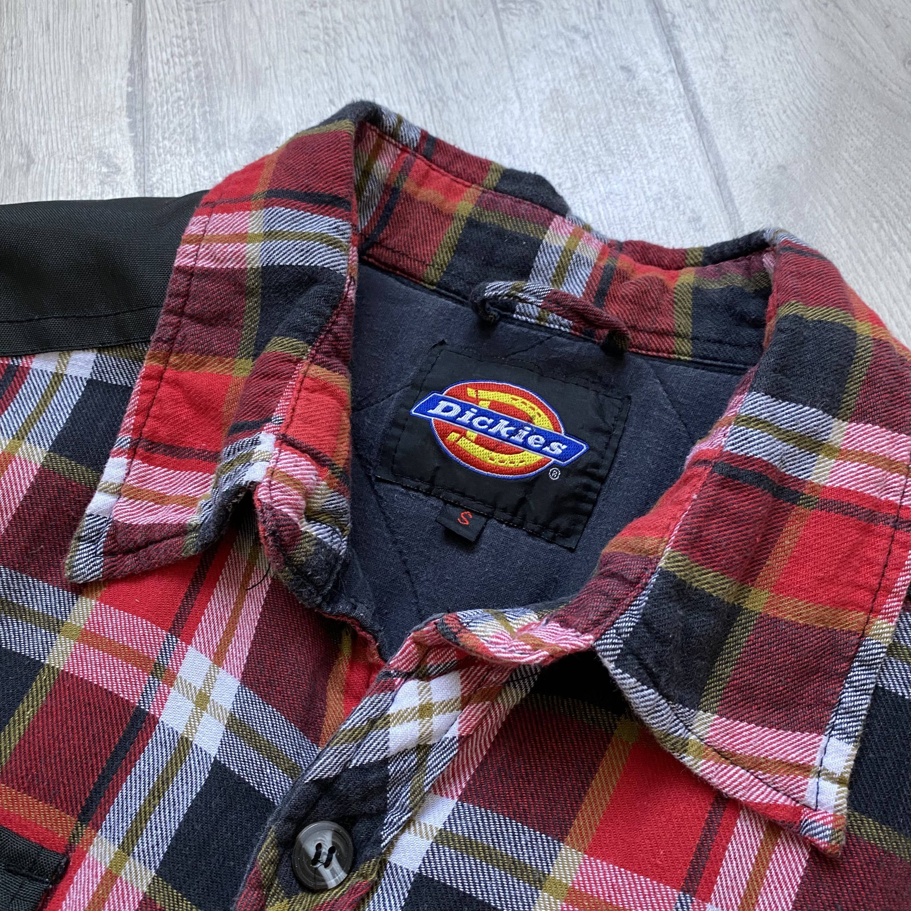 Dickies Vintage Flannel Dickies Quilted Work Jacket Shirt Overshirt Size US S / EU 44-46 / 1 - 7 Thumbnail