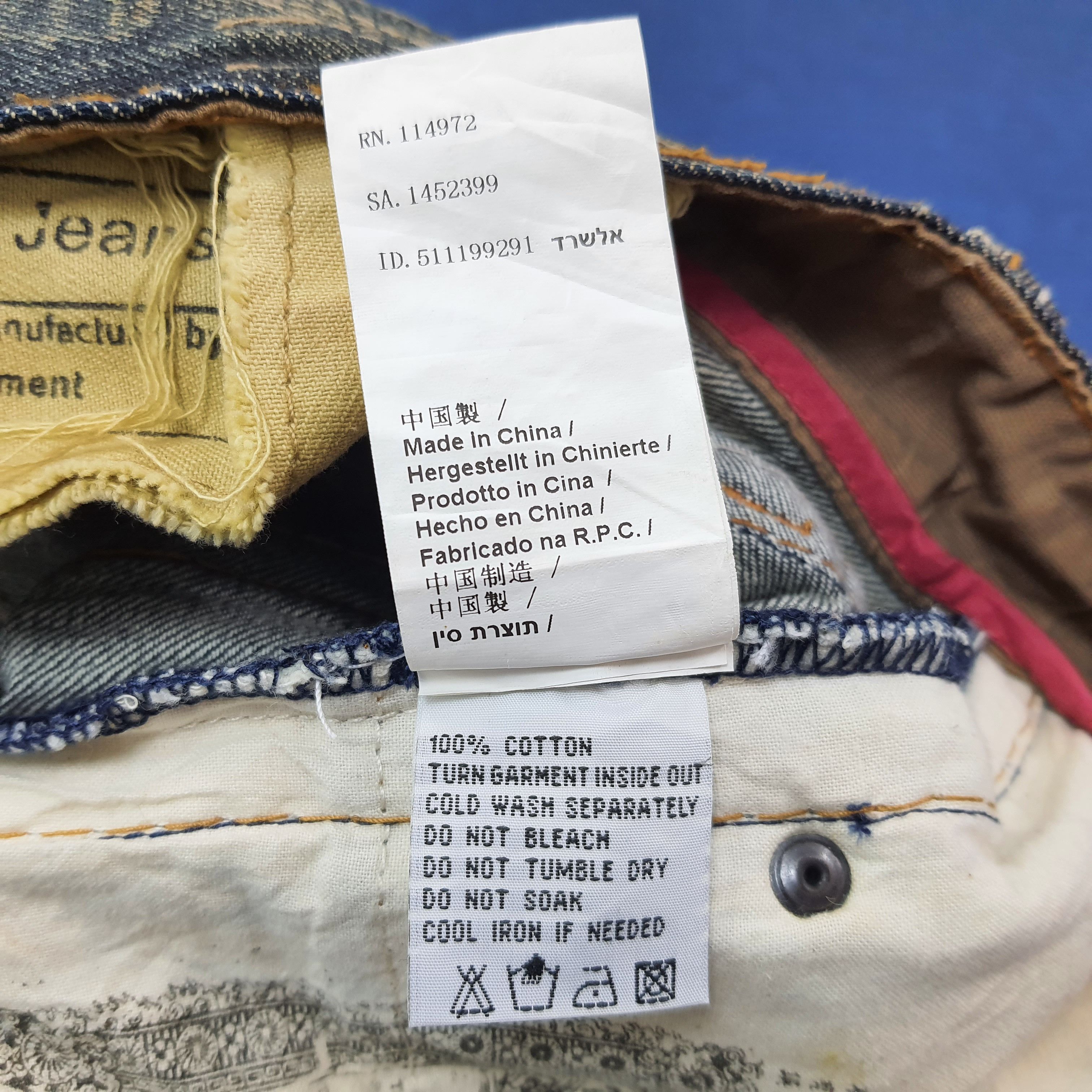 Vintage Vintage Tough Jeansmith Street Aesthetic Jeans C258N18 Size US 32 / EU 48 - 11 Thumbnail