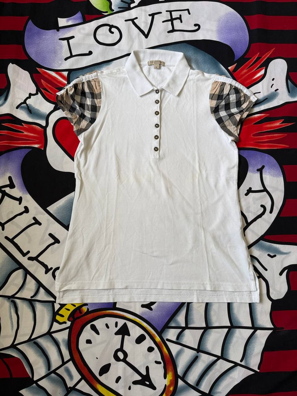 Burberry Burberry Brit womens polo novacheck white Size M Size M / US 6-8 / IT 42-44 - 1 Thumbnail
