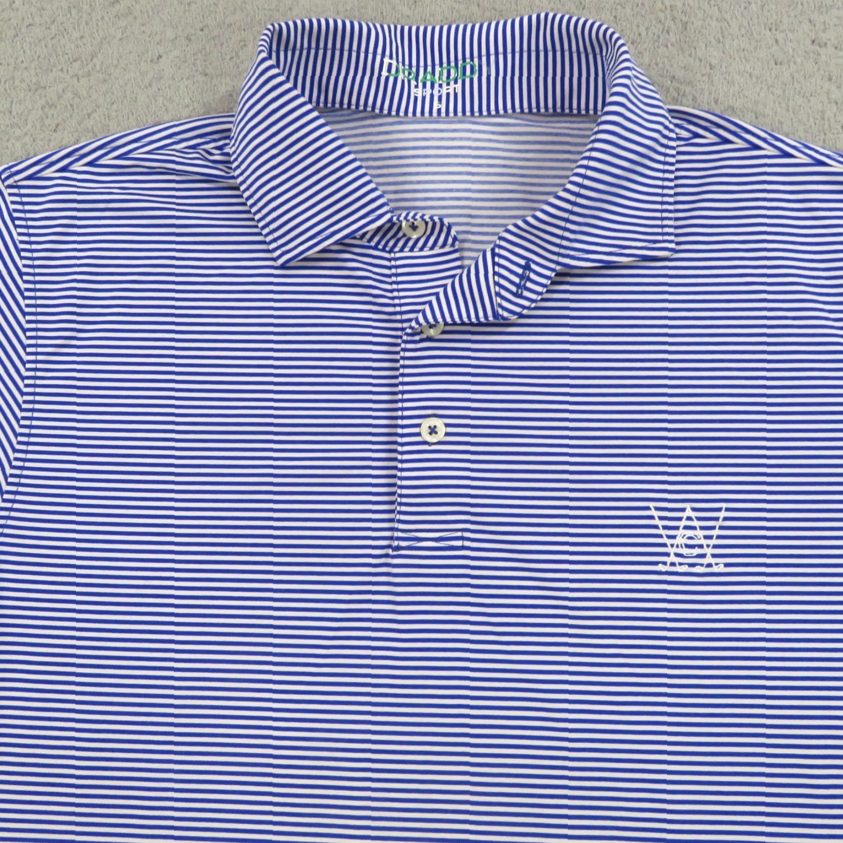Vintage B Draddy Sport Polo Mens Blue White Small Made in USA CC Performance Golf Shirt Polo Shirt Mens Slim? Size US S / EU 44-46 / 1 - 3 Thumbnail