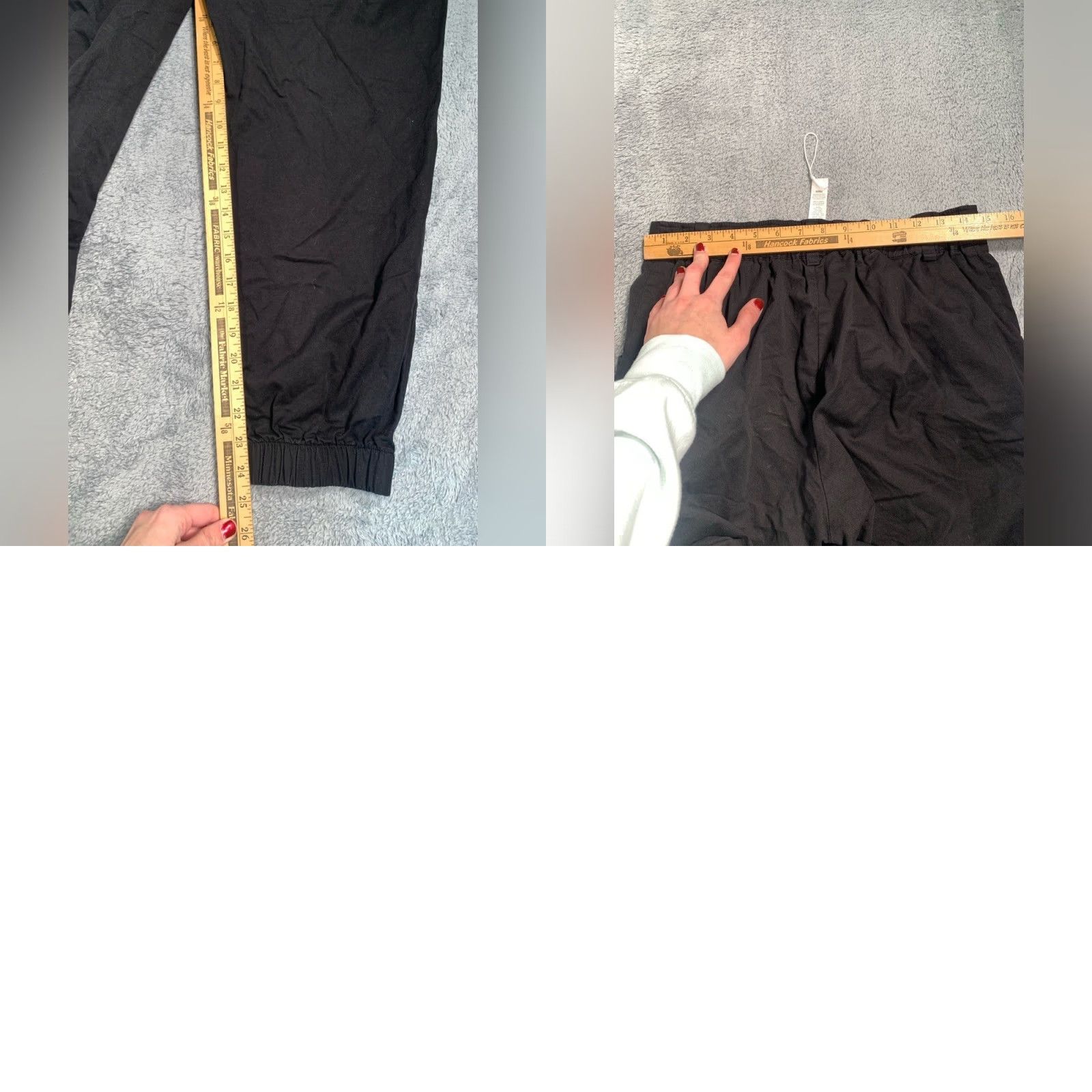 Vintage HALARA Black Cotton Pants Medium Regular Women Ankle Style M Black Size 32" / US 10 / IT 46 - 8 Thumbnail