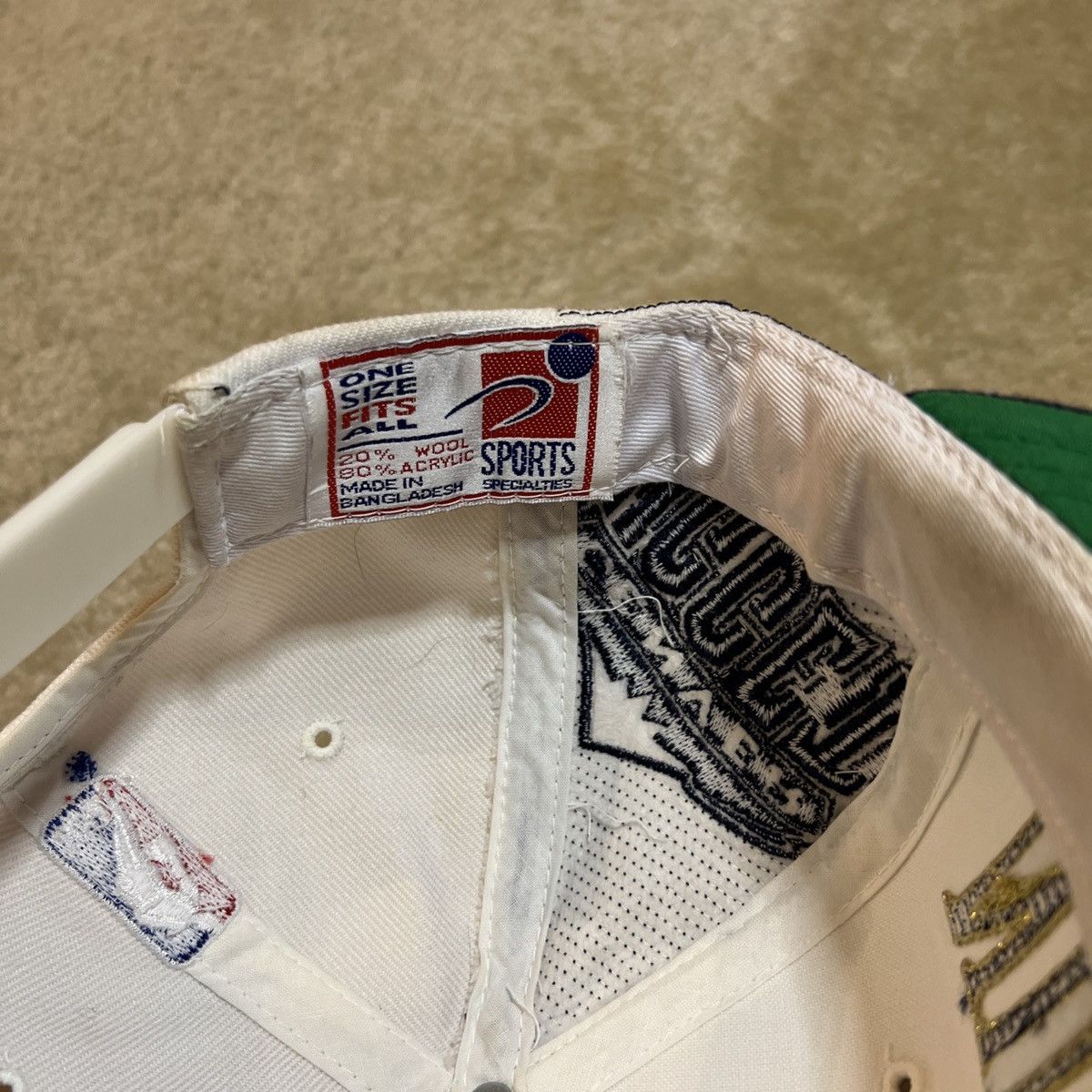 Vintage Vtg 90s Sports Specialties Denver Nuggets Laser Snapback Hat Size ONE SIZE - 7 Thumbnail