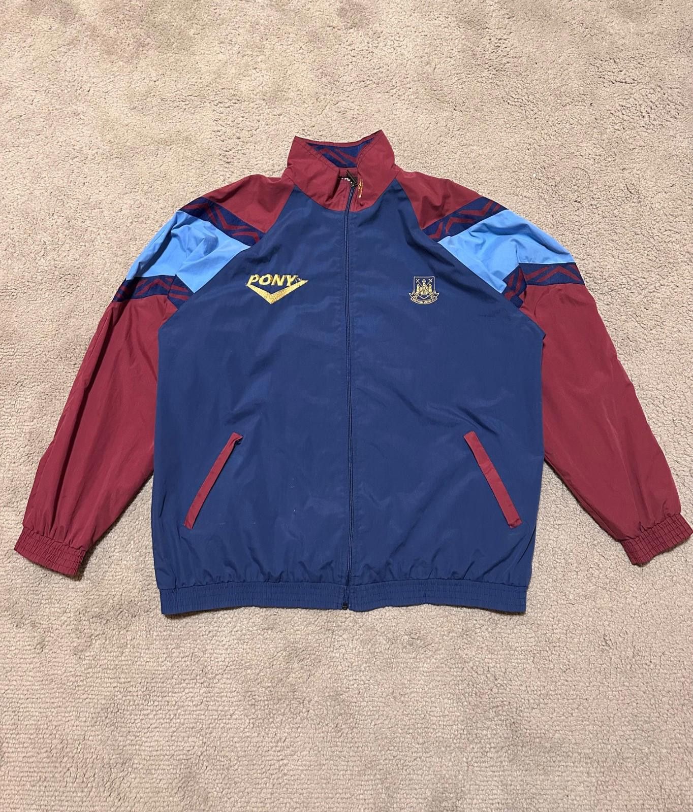 PONY Jacket/Coat 1995-97 West Ham Pony Track Jacket Sz XL Size ONE SIZE - 1 Thumbnail