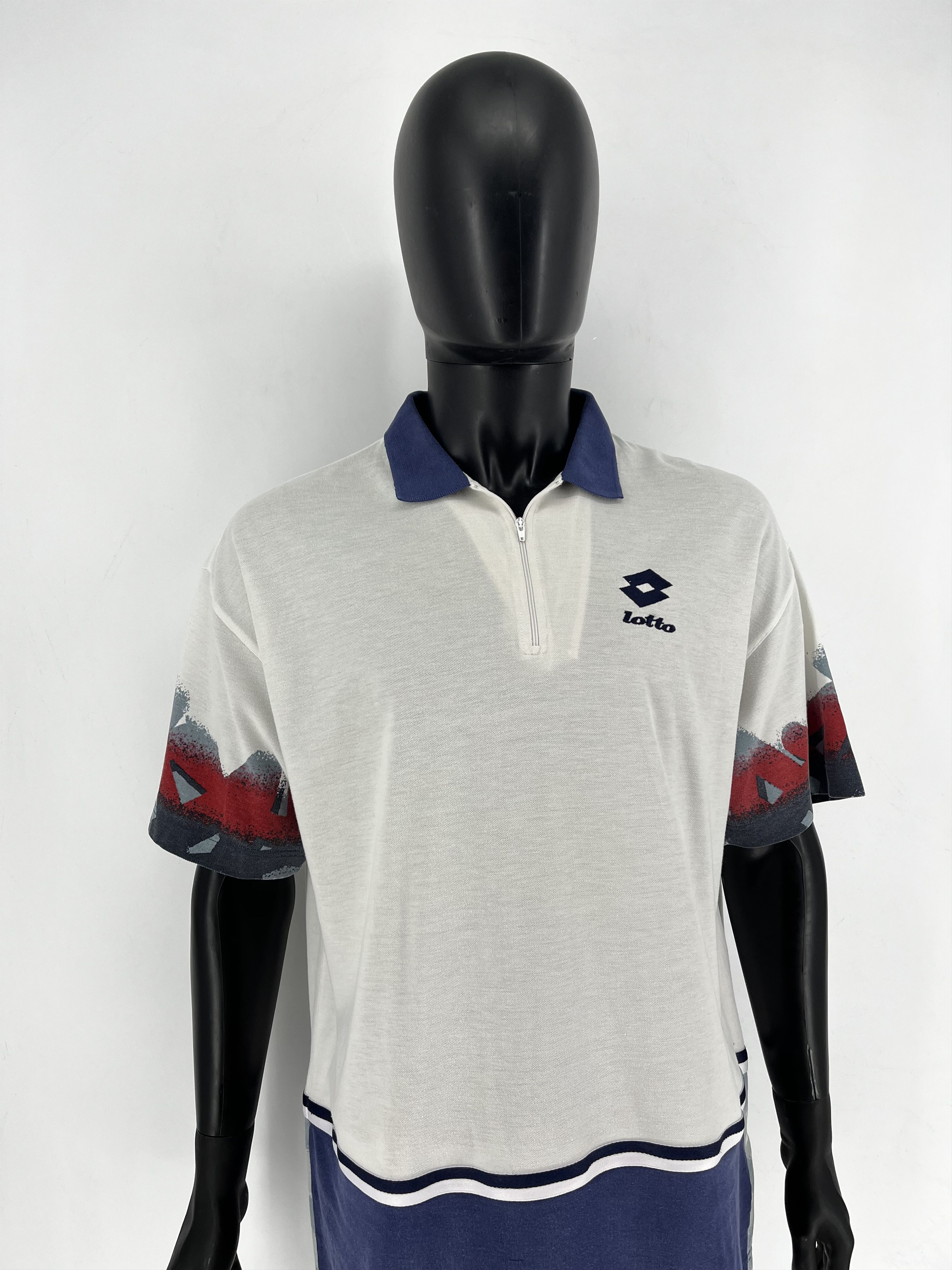 Other Vintage Lotto Q-Zip Polo Large TENNIS ITALIANO Size US L / EU 52-54 / 3 - 3 Thumbnail