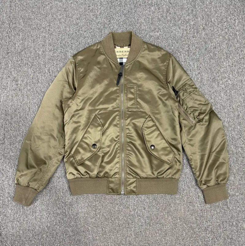Burberry Burberry Men's Green Polyester Bomber Jacket Size US M / EU 48-50 / 2 - 1 Thumbnail