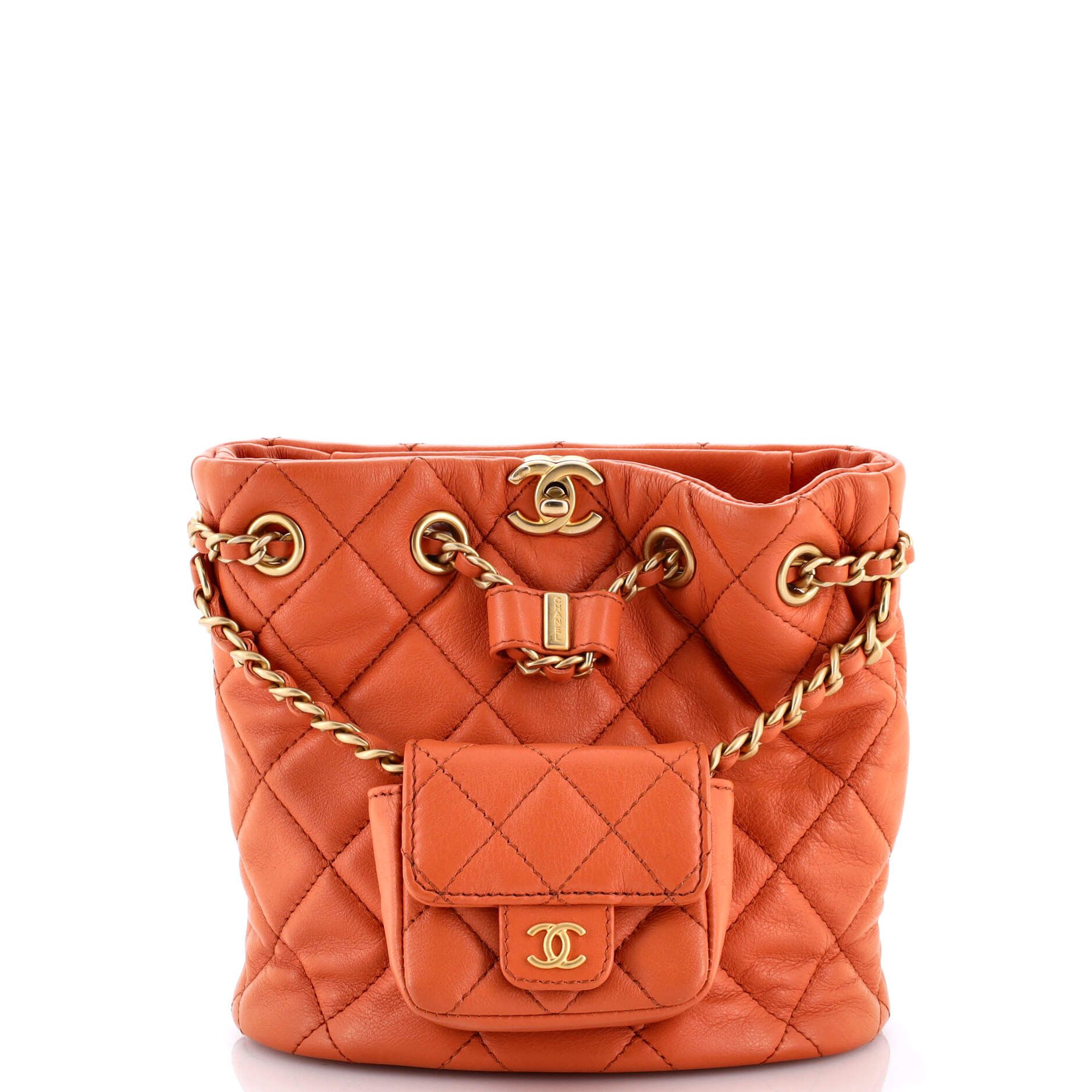 Chanel CC Pocket Chain Bucket Backpack Size ONE SIZE - 1 Thumbnail