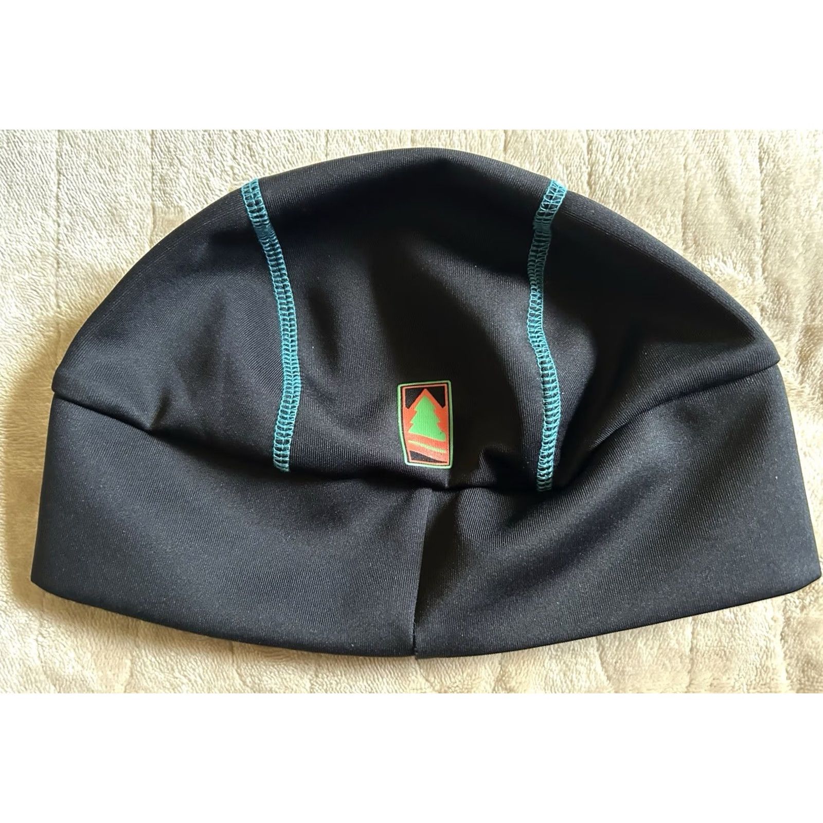 Vintage Coeur d’Alene Marathon Beanie Black Graphic Riverstone North Idaho 26.2 Adult OS Size ONE SIZE - 7 Thumbnail
