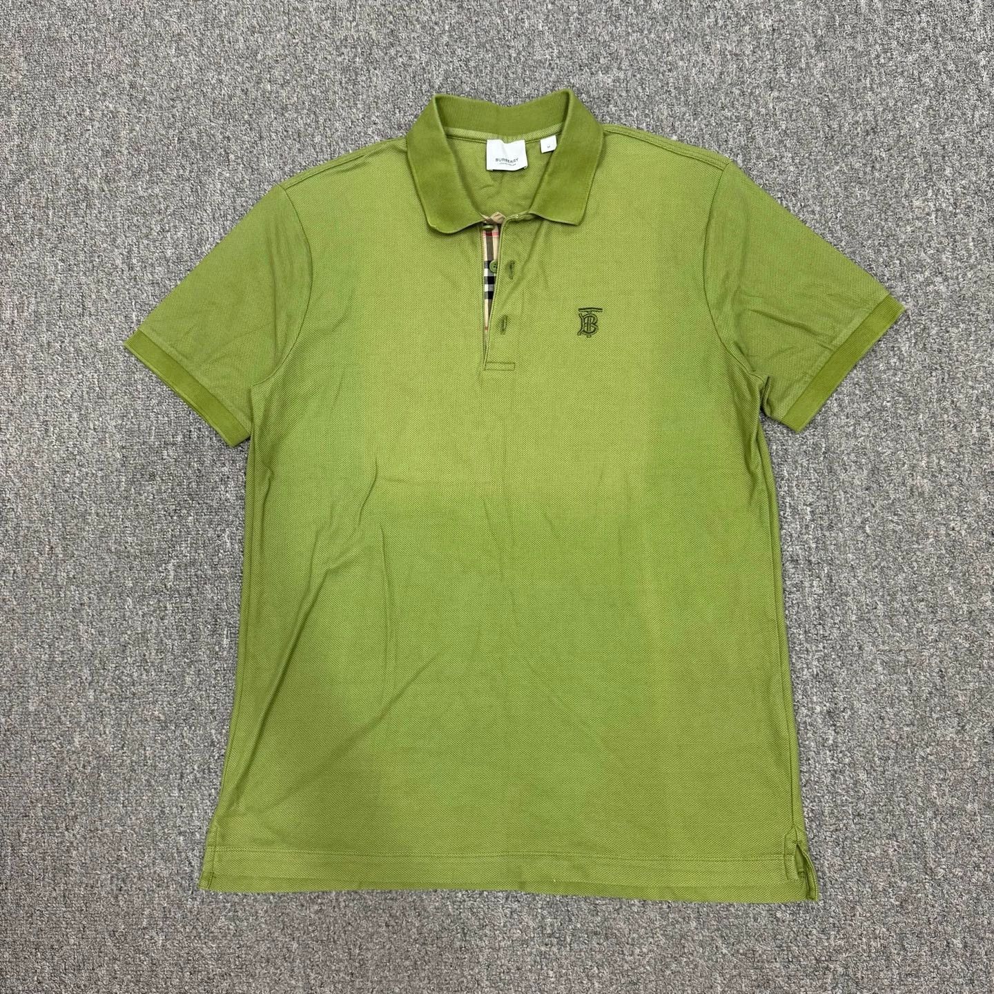 Burberry Burberry Green TB Logo Short Sleeve Polo Size US M / EU 48-50 / 2 - 1 Thumbnail