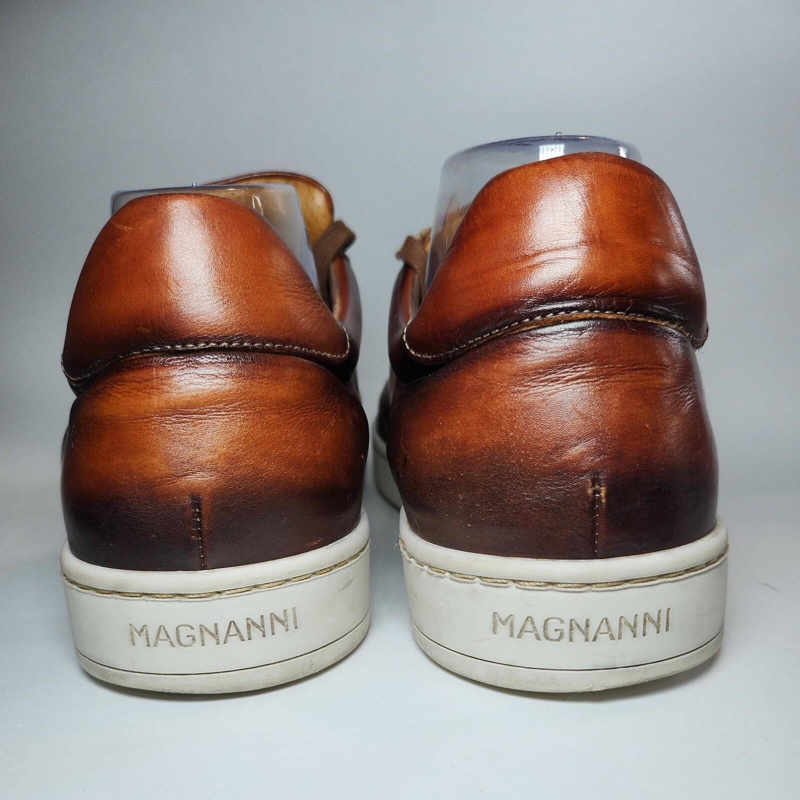 Magnanni Magnanni Burgundy Leather Low Top Sneakers Portugal 10.5 Size US 10.5 / EU 43-44 - 5 Thumbnail
