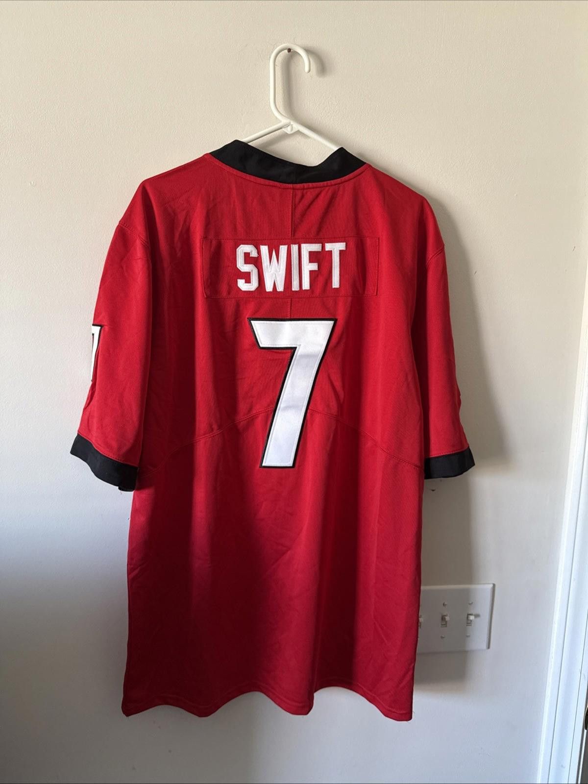 Nike MEN’S NIKE GEORGIA DeANDRE SWIFT #7 JERSEY SZ XL - RED Size ONE SIZE - 5 Thumbnail