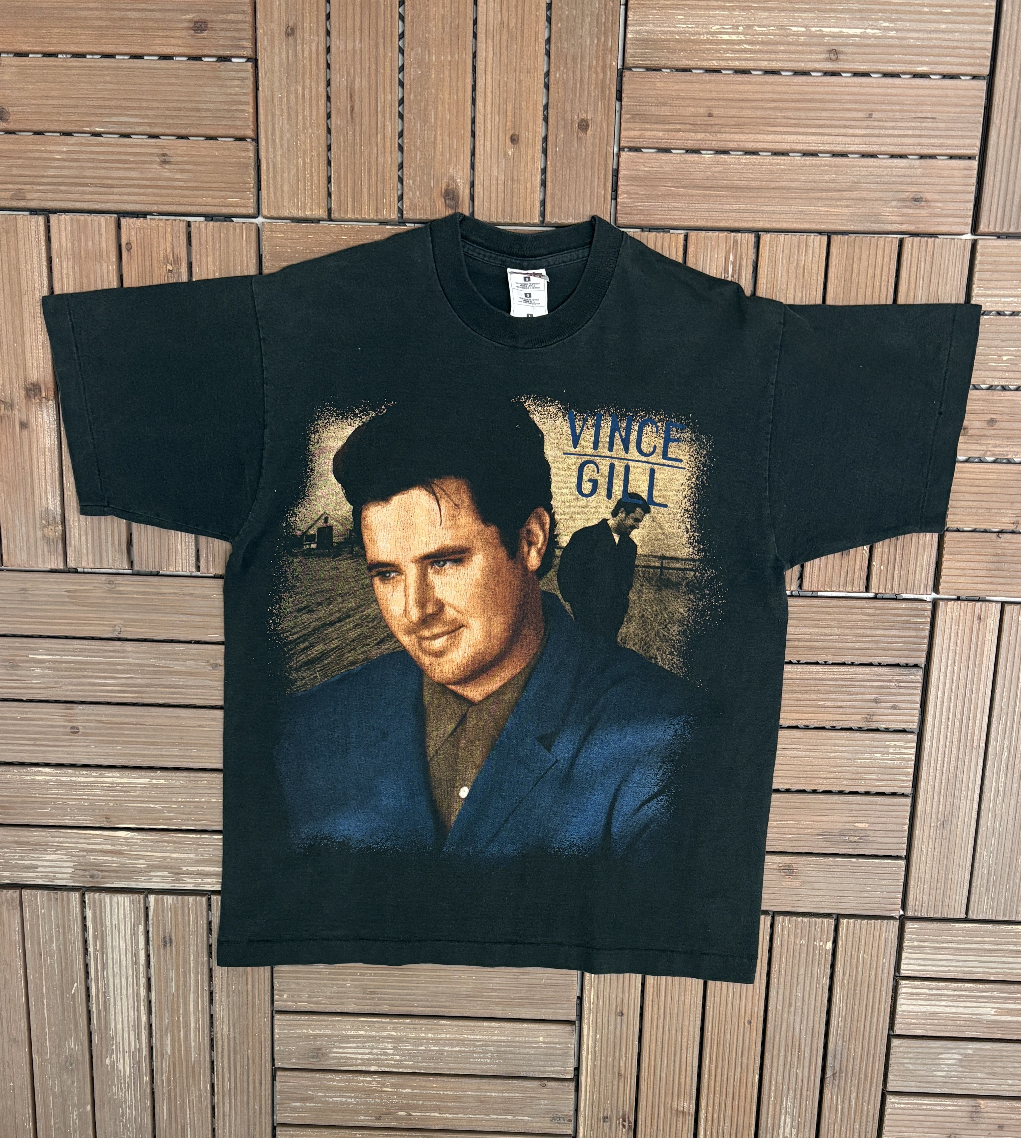 Vintage Vince Gill Kraft Country Tour '97 Vintage Black Tee Size US L / EU 52-54 / 3 - 1 Thumbnail