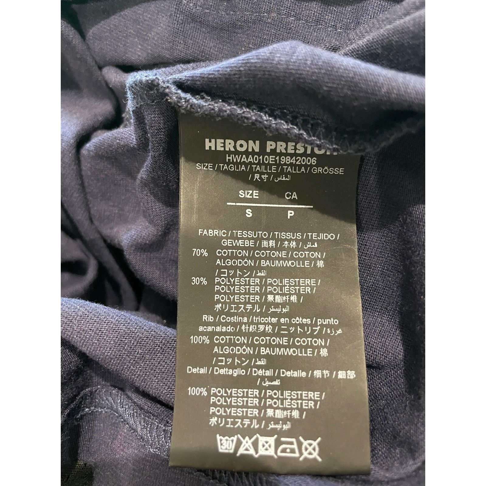 Heron Preston Heron Preston Navy Bird Tee Size US S / EU 44-46 / 1 - 4 Thumbnail