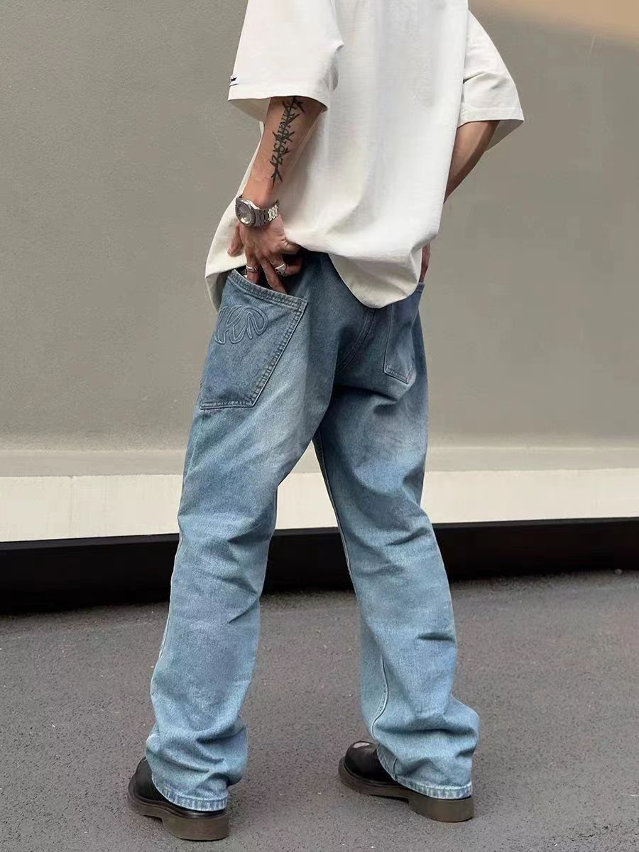 Japanese Brand × Jean High Street Vintage Washed Straight Leg Loose Jeans Size US 30 / EU 46 - 3 Thumbnail