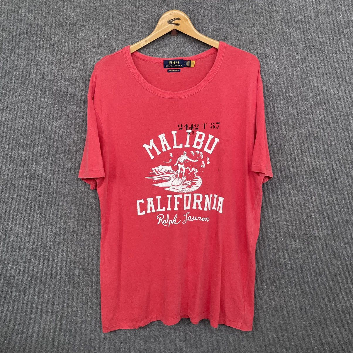 Polo Ralph Lauren × Vintage Polo Ralph Lauren Malibu California Surf T Shirt Size US L / EU 52-54 / 3 - 1 Thumbnail