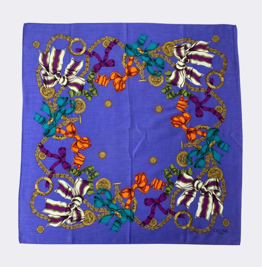 Celine Vintage Celine Handkerchief Neckerchief Bandana H459Q Size ONE SIZE - 1 Thumbnail