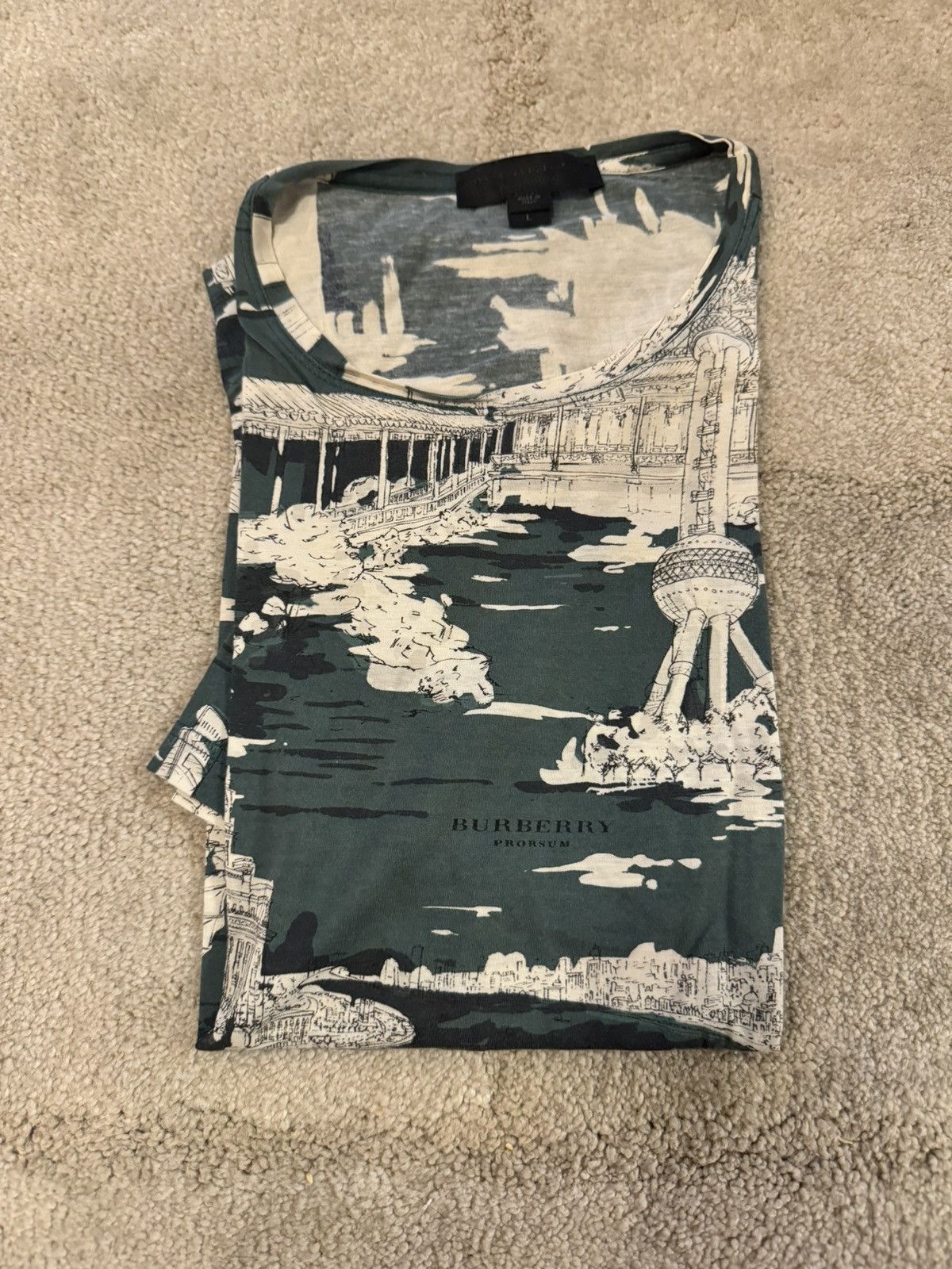 【BURBERRY PRORSUM】ベーシックTシャツ Burberry White Prorsum Label T-Shirt Burberry