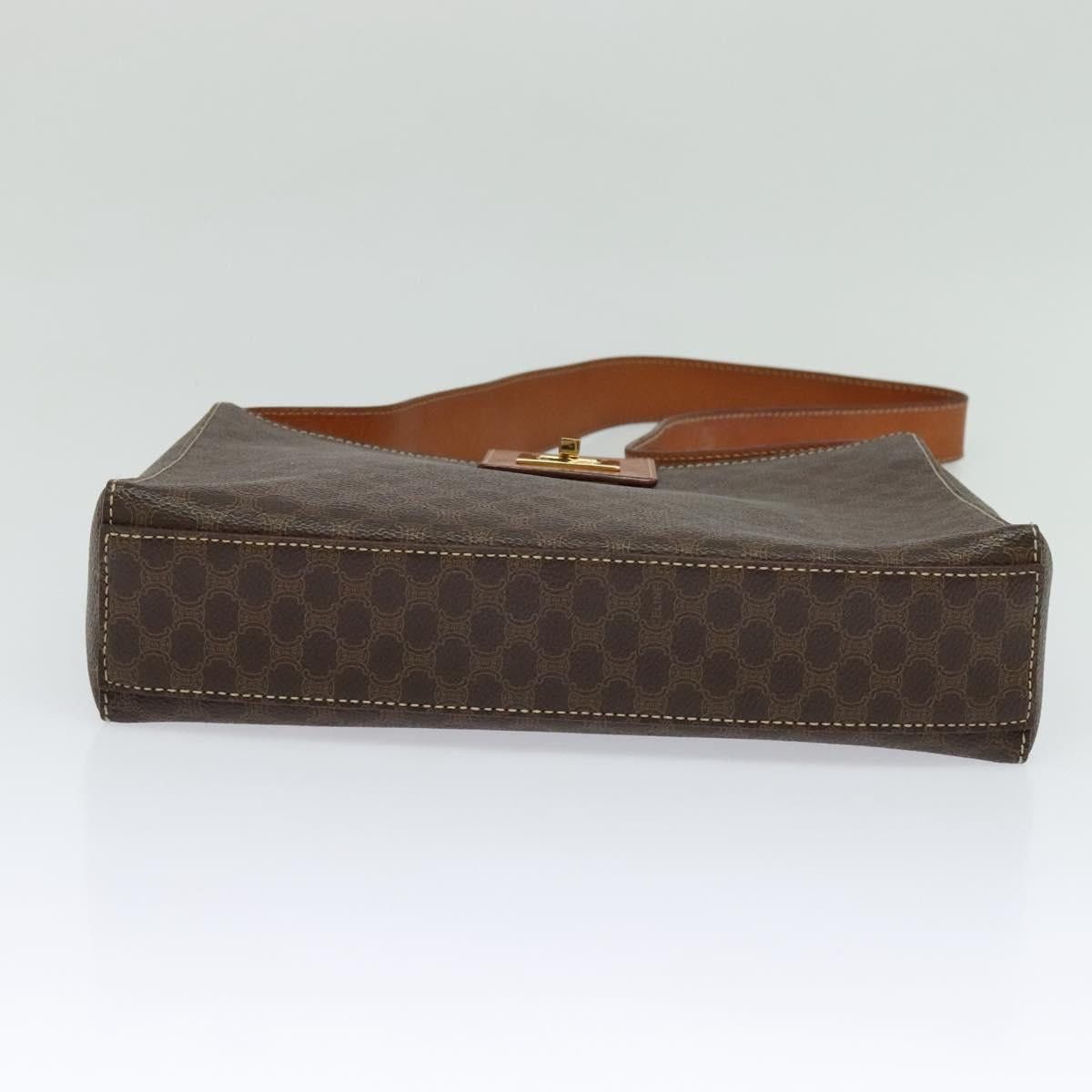 Celine CELINE Macadam Canvas Shoulder Bag Pvc Leather Brown Gold Size ONE SIZE - 9 Thumbnail