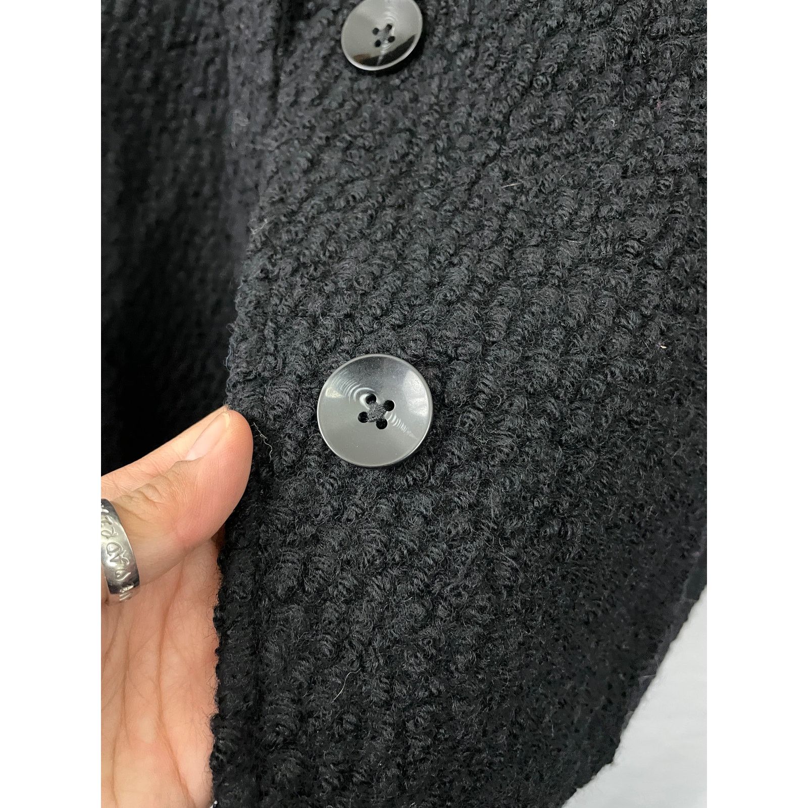 Lands' End Lands' End Black Jacket Coat Blazer Wool Blend Sz 14 Lined Size XL / US 12-14 / IT 48-50 - 5 Thumbnail