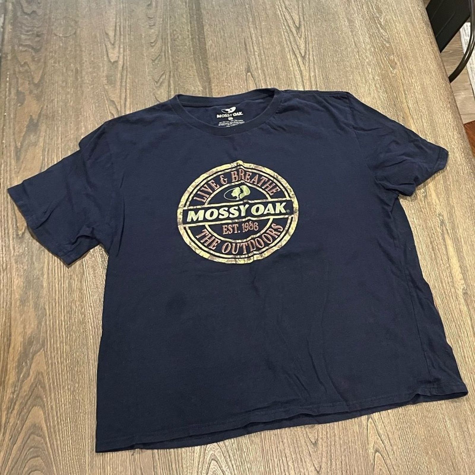Mossy Oaks Mossy Oak Navy Blue Crew Neck Short Sleeve T-Shirt Size XXL Size US XXL / EU 58 / 5 - 1 Thumbnail