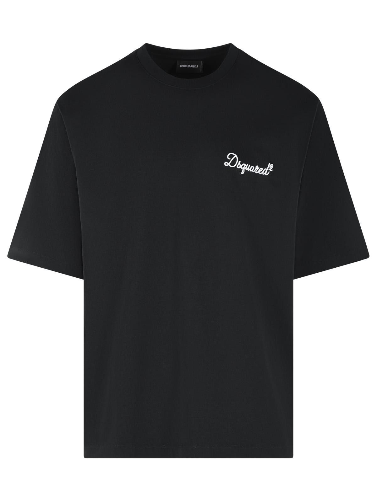 Dsquared2 DSQUARED2 Black Cotton T-Shirt Size US S / EU 44-46 / 1 - 1 Thumbnail