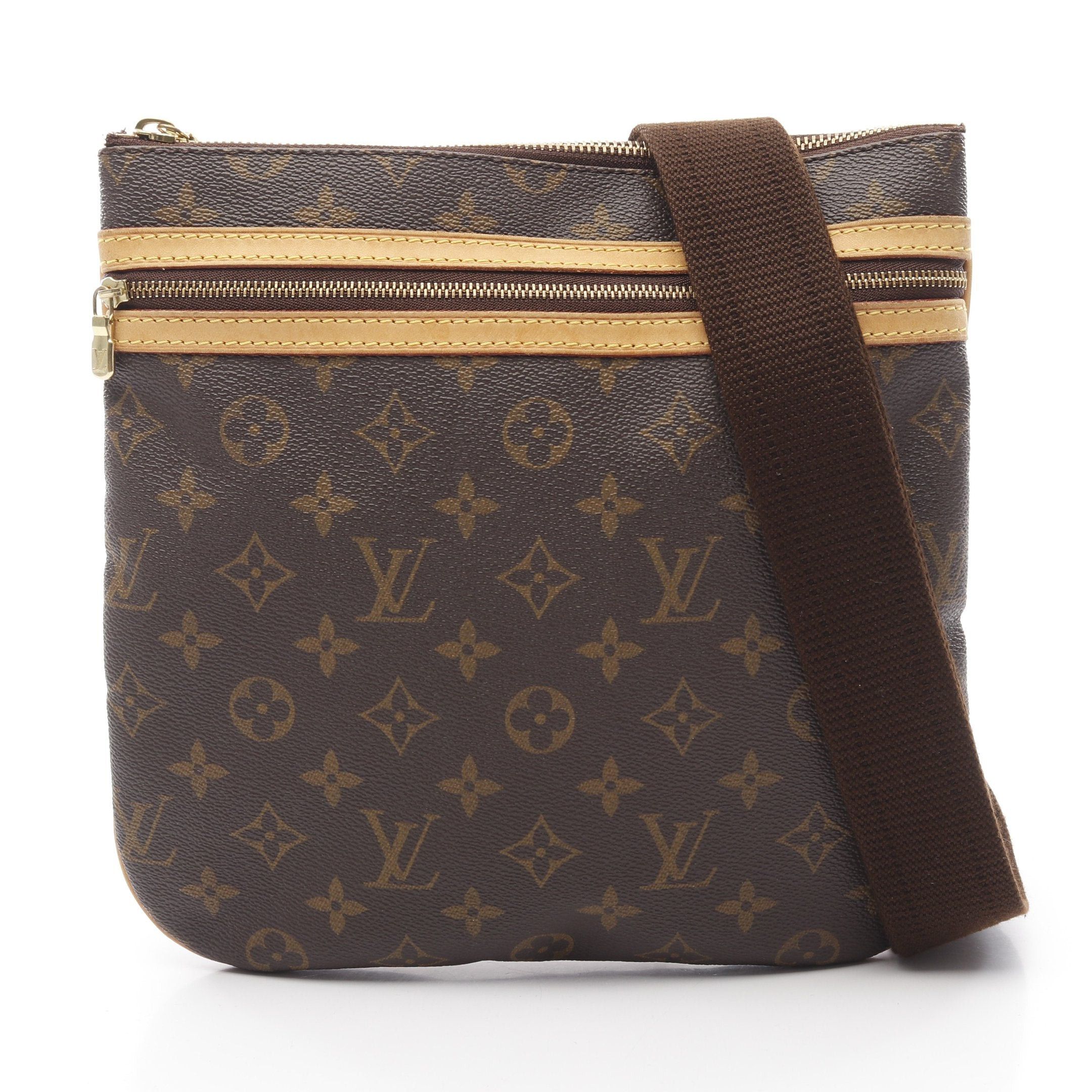 Louis Vuitton Louis Vuitton Pochette Bosphore Monogram Shoulder Bag Leather Brown Size ONE SIZE - 1 Thumbnail