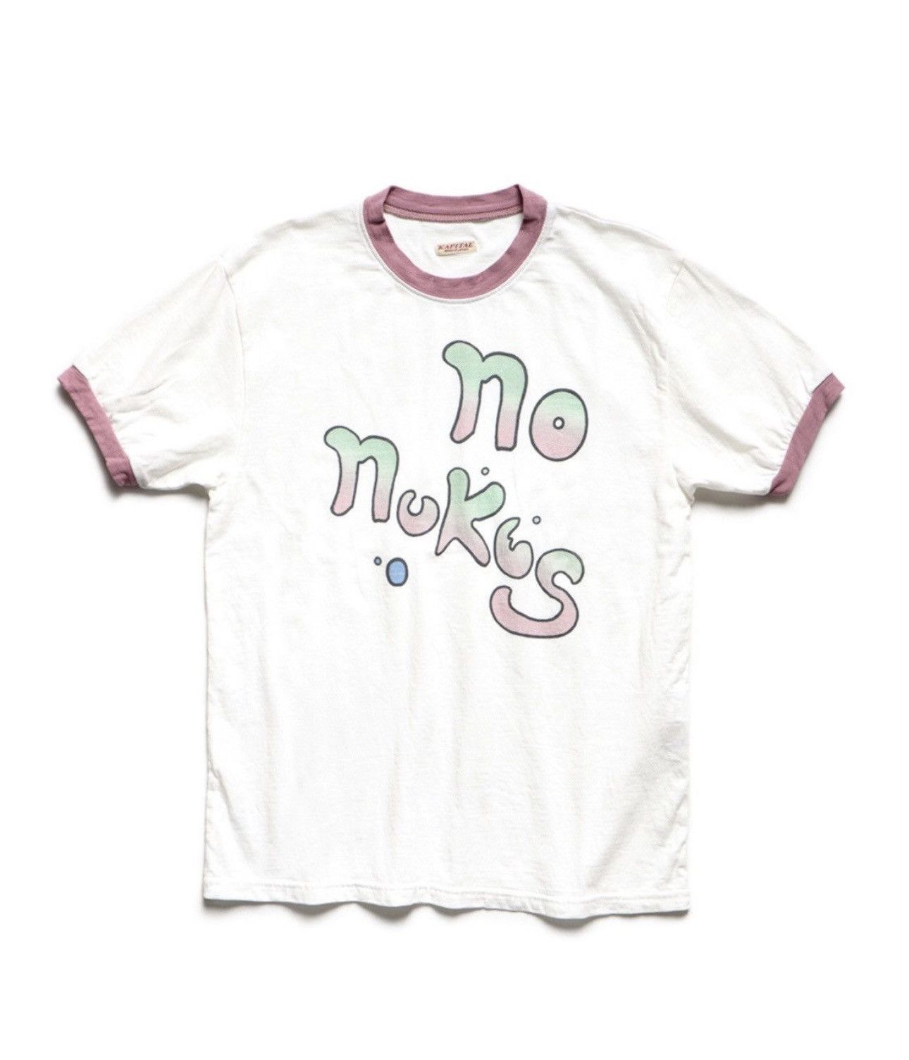 image of Kapital Max No Nukes Tee in White, Men's (Size Large)