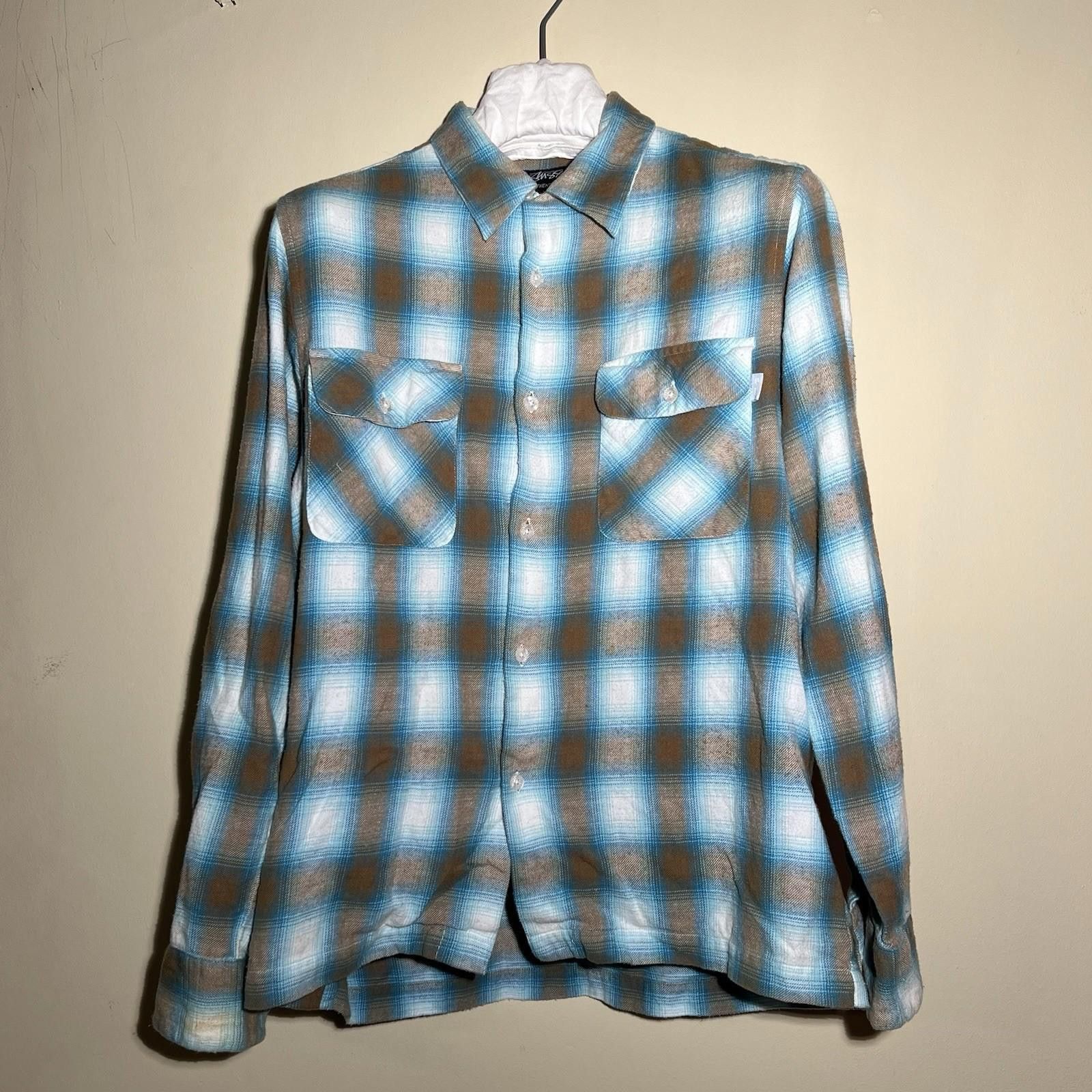 Stussy Vintage Stussy Button Down Plaid Flannel Shirt Medium Size US L / EU 52-54 / 3 - 1 Thumbnail