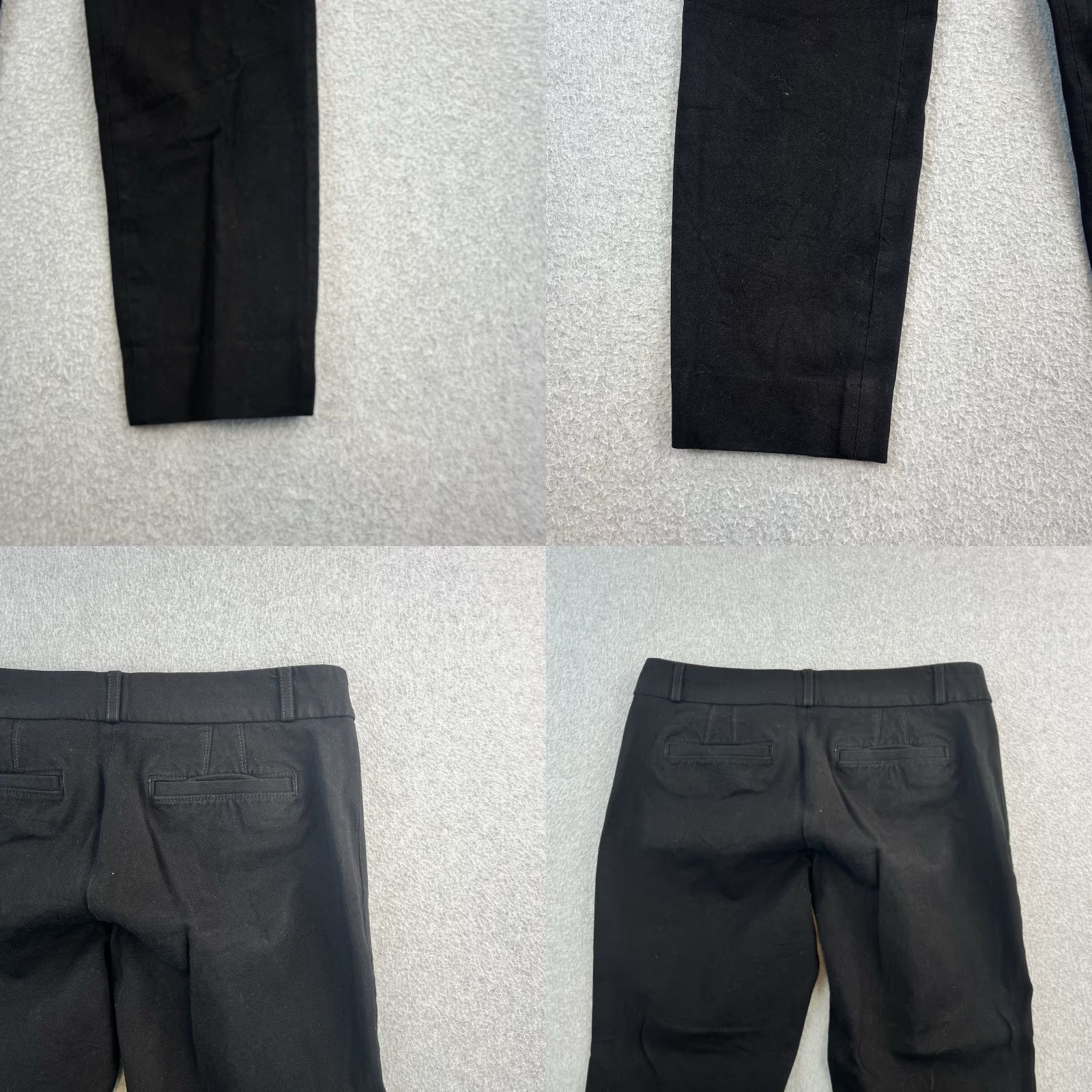 Banana Republic Banana Republic Sloan Pants Womens 4S Short Black Ankle Mid Rise Trousers Pants Size 27" / US 4 / IT 40 - 8 Thumbnail