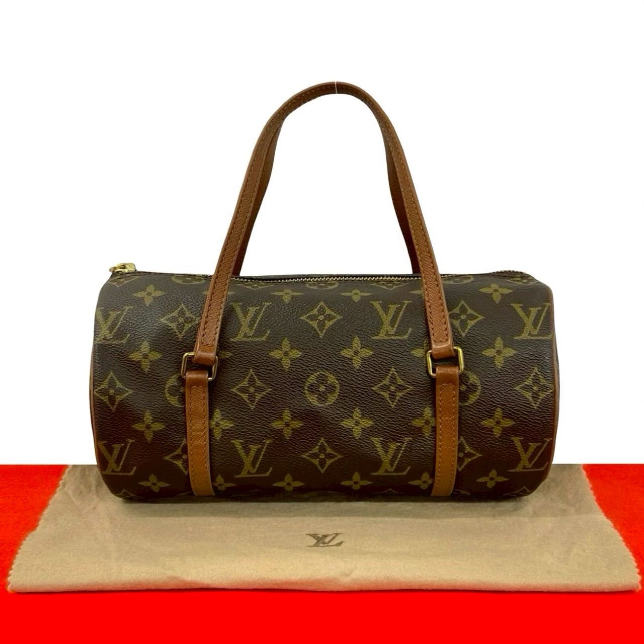 Louis Vuitton Louis Vuitton Louis Vuitton Papillon Monogram Handbag Textile Handbag DUTY FREE for USA Size ONE SIZE - 1 Thumbnail